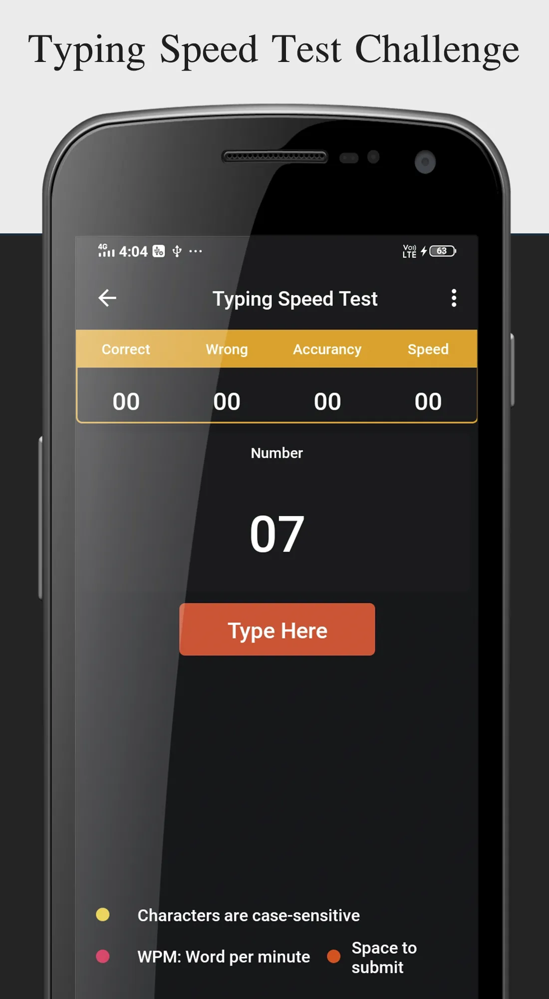 Typing Speed Test Challenge | Indus Appstore | Screenshot