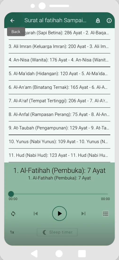 MP3 AL-Quran & Terjemahannya | Indus Appstore | Screenshot