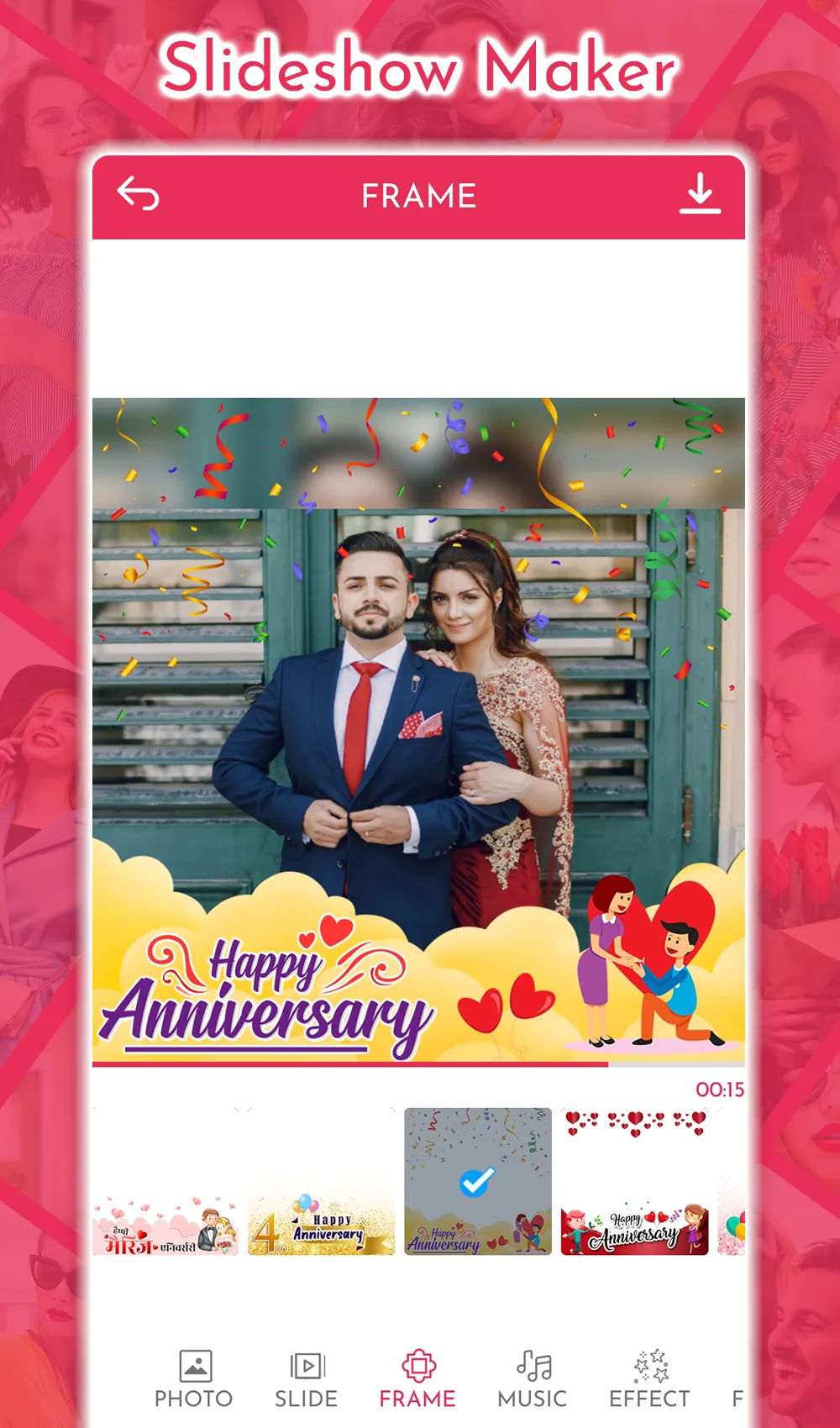 Anniversary Video Maker | Indus Appstore | Screenshot