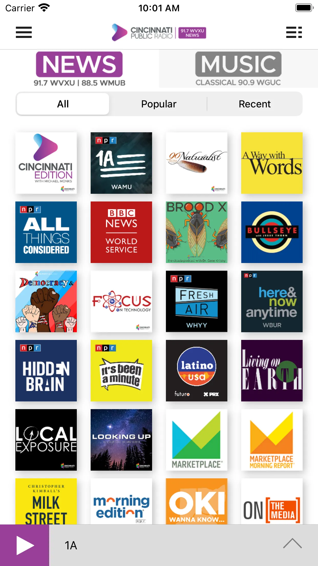 WVXU Public Radio App | Indus Appstore | Screenshot