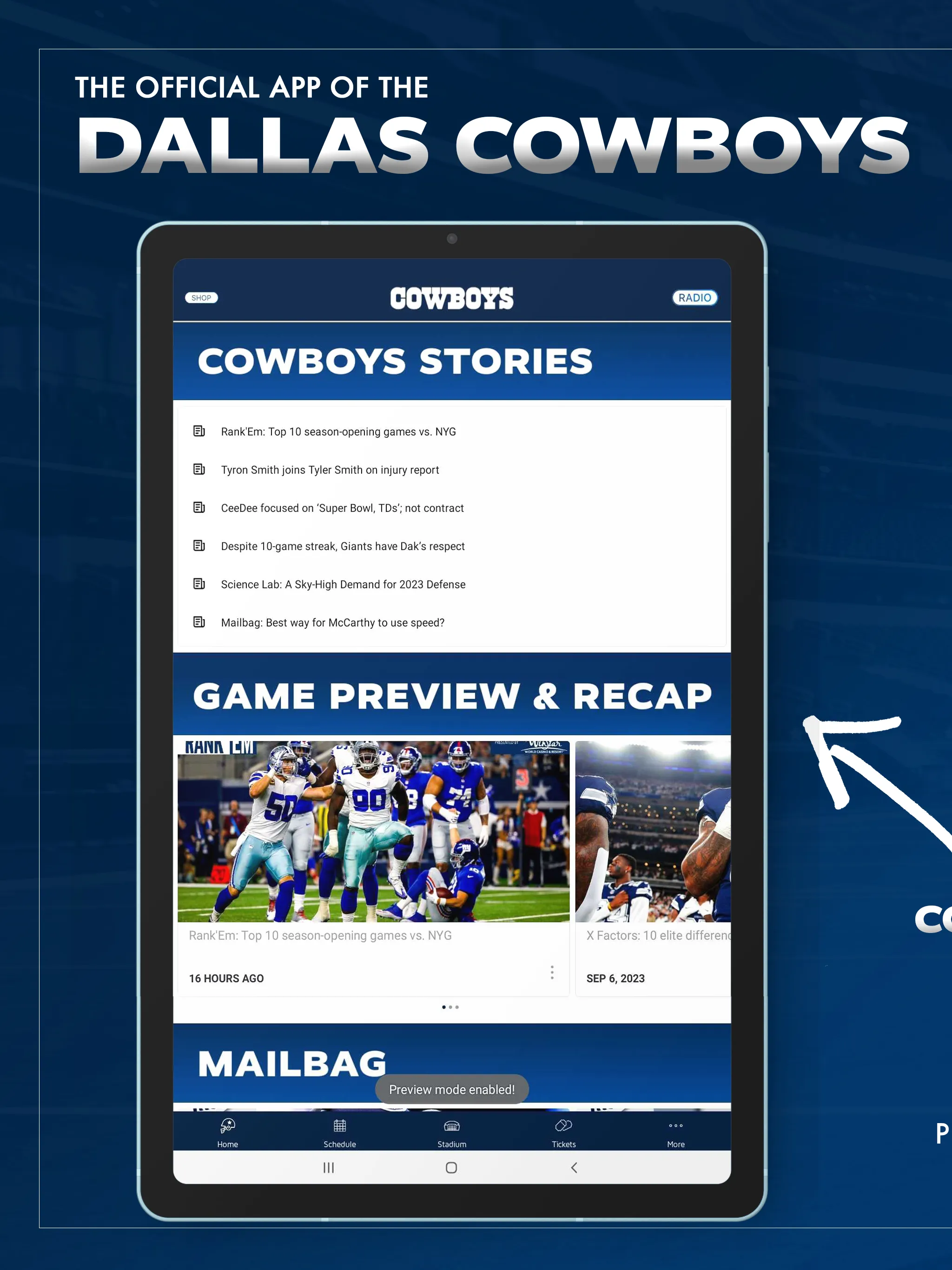 Dallas Cowboys | Indus Appstore | Screenshot