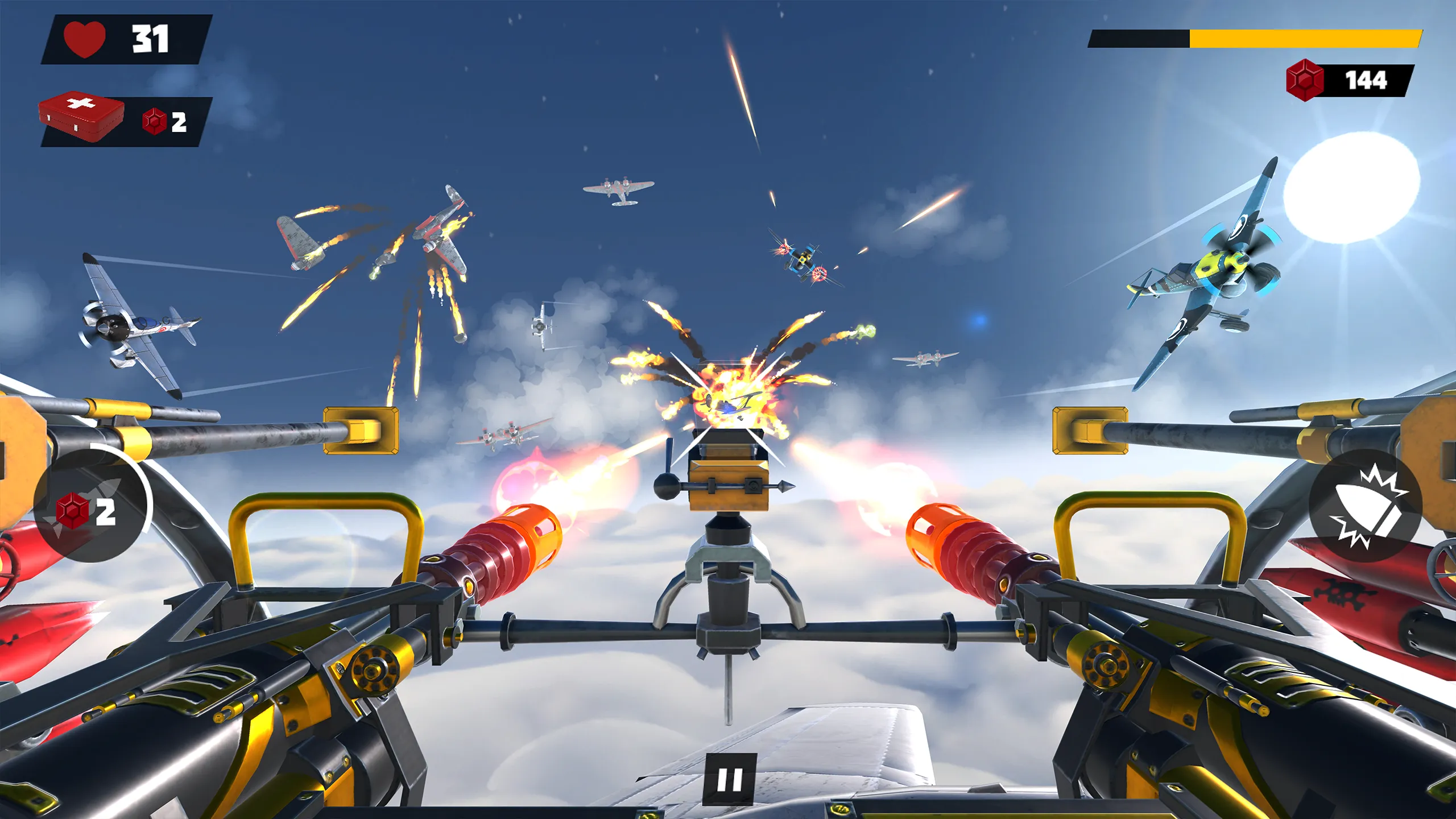 Gunner War - Air combat Sky Su | Indus Appstore | Screenshot