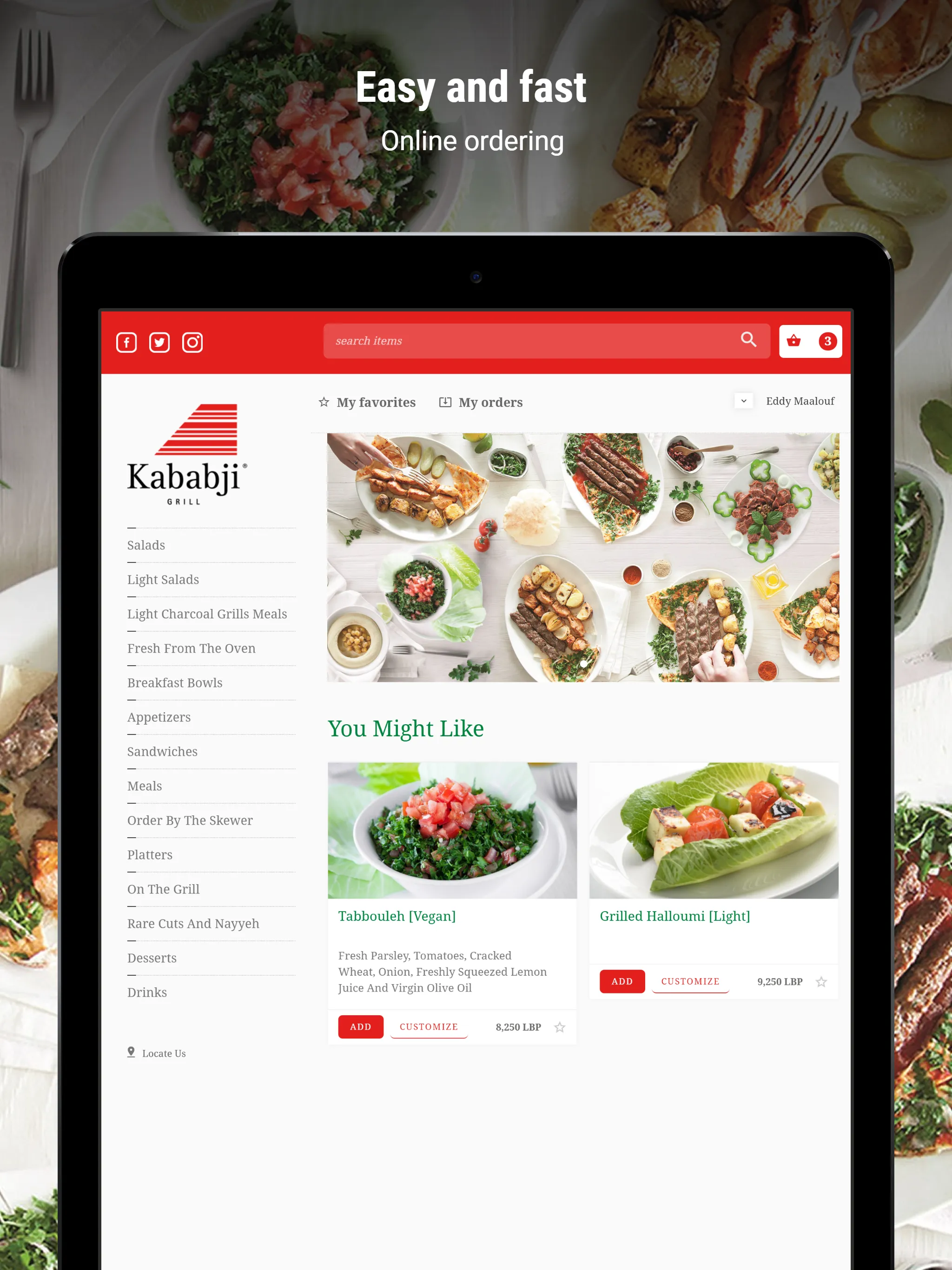 Kababji - Order Online | Indus Appstore | Screenshot