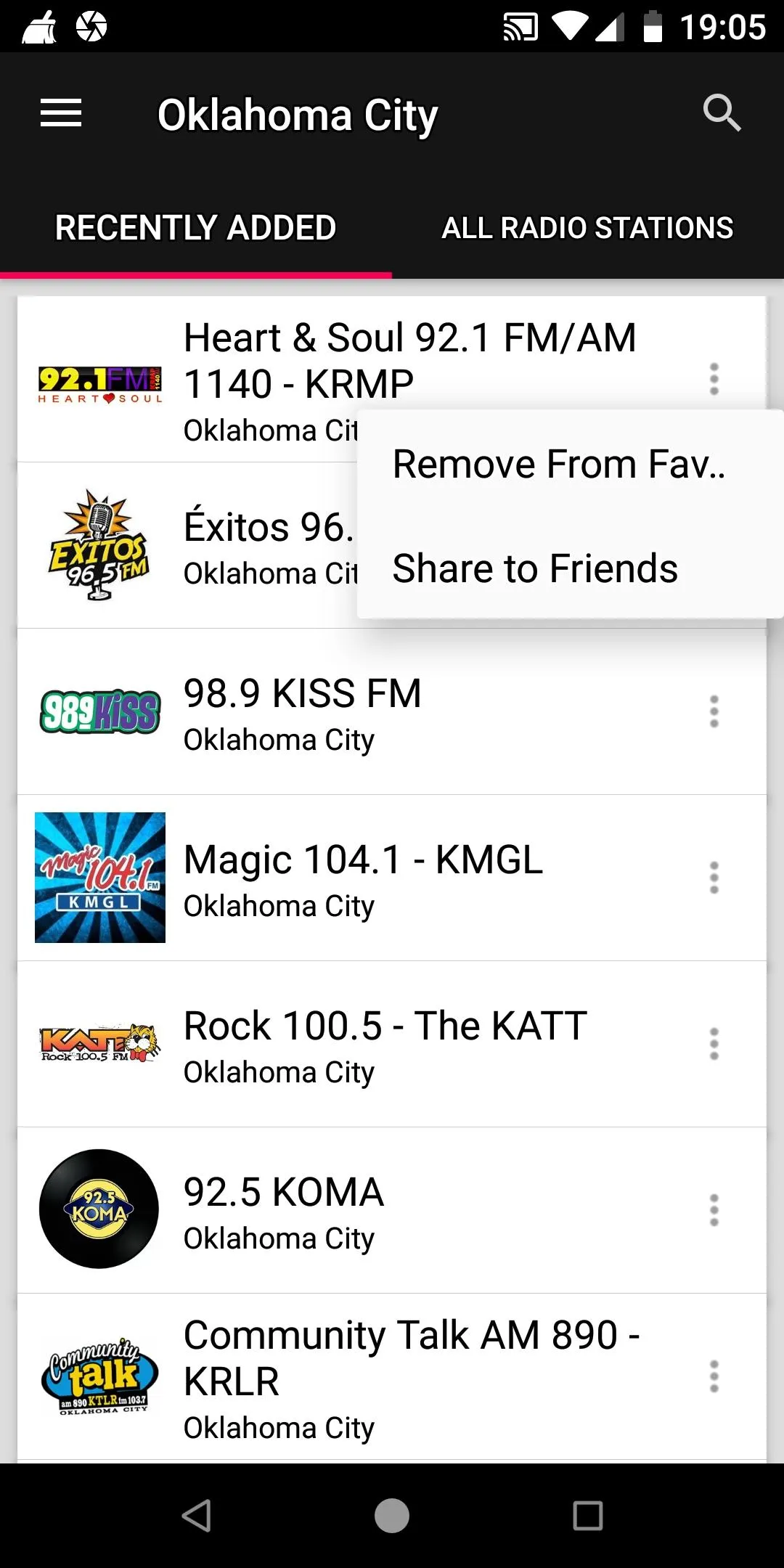 Oklahoma City Radio Stations | Indus Appstore | Screenshot