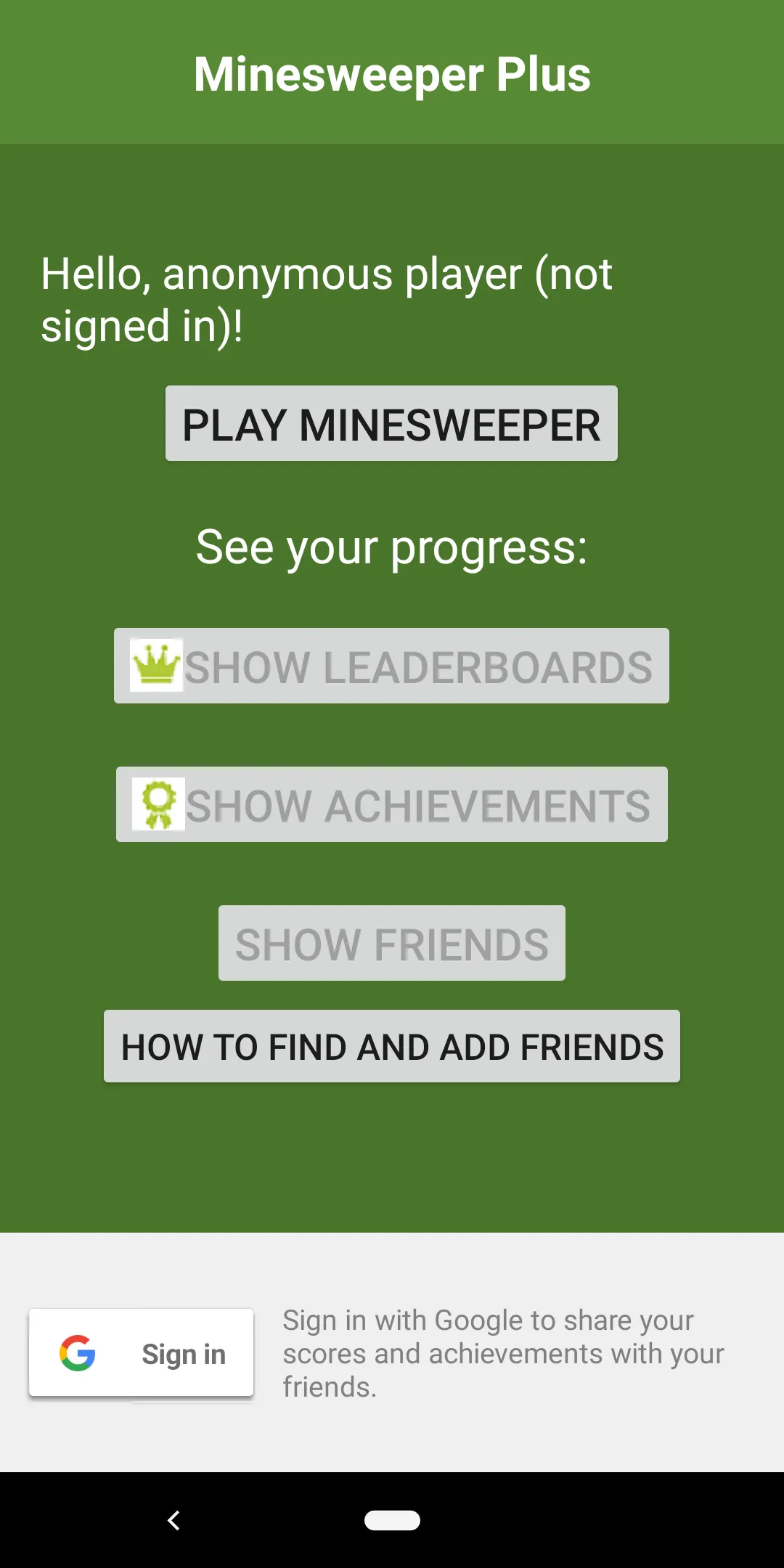 Minesweeper Plus | Indus Appstore | Screenshot