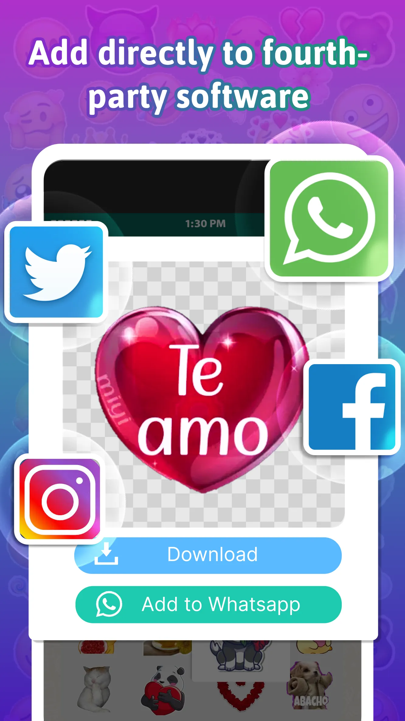 TextSticker 2025 WAStickerApps | Indus Appstore | Screenshot