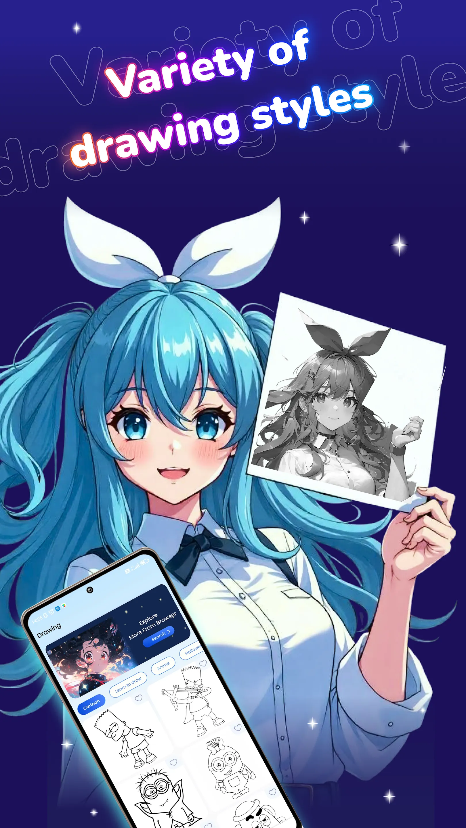 Draw Anime: Paint & Sketch App | Indus Appstore | Screenshot