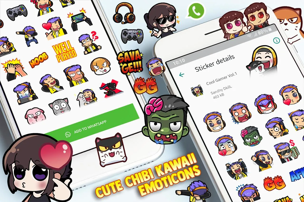 Cute Chibi WAStickerApps | Indus Appstore | Screenshot