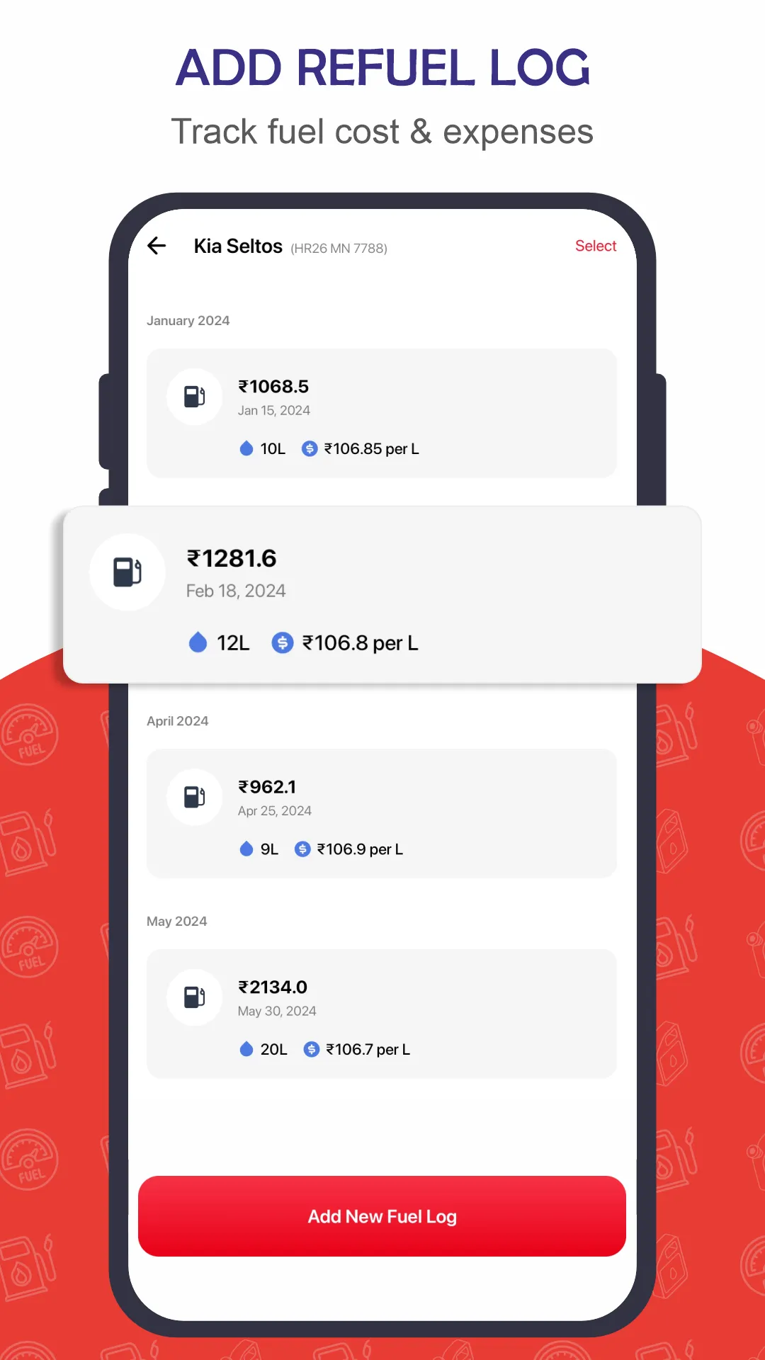 Fuel Mileage Calculator India | Indus Appstore | Screenshot