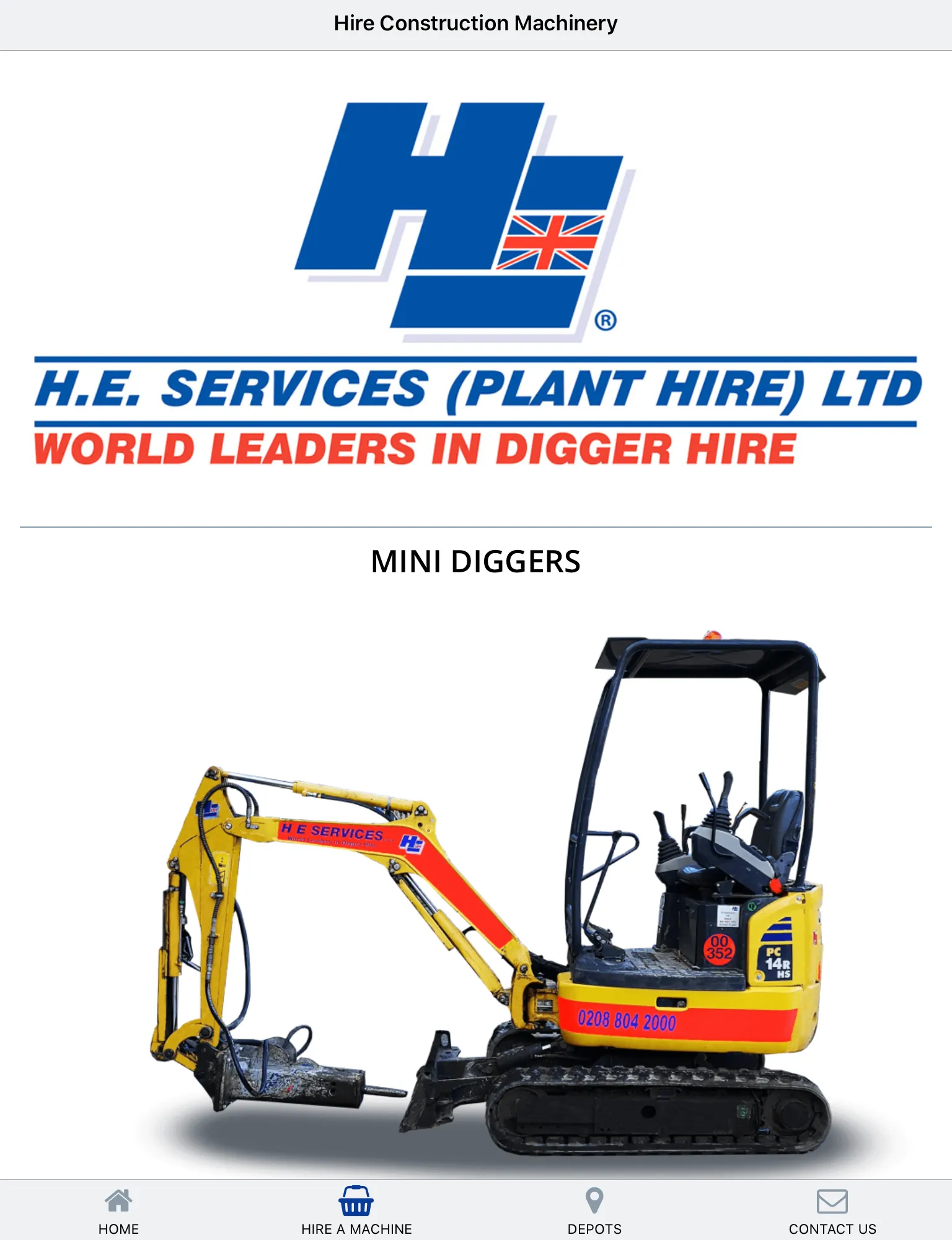 H. E. Services (Plant Hire) Lt | Indus Appstore | Screenshot