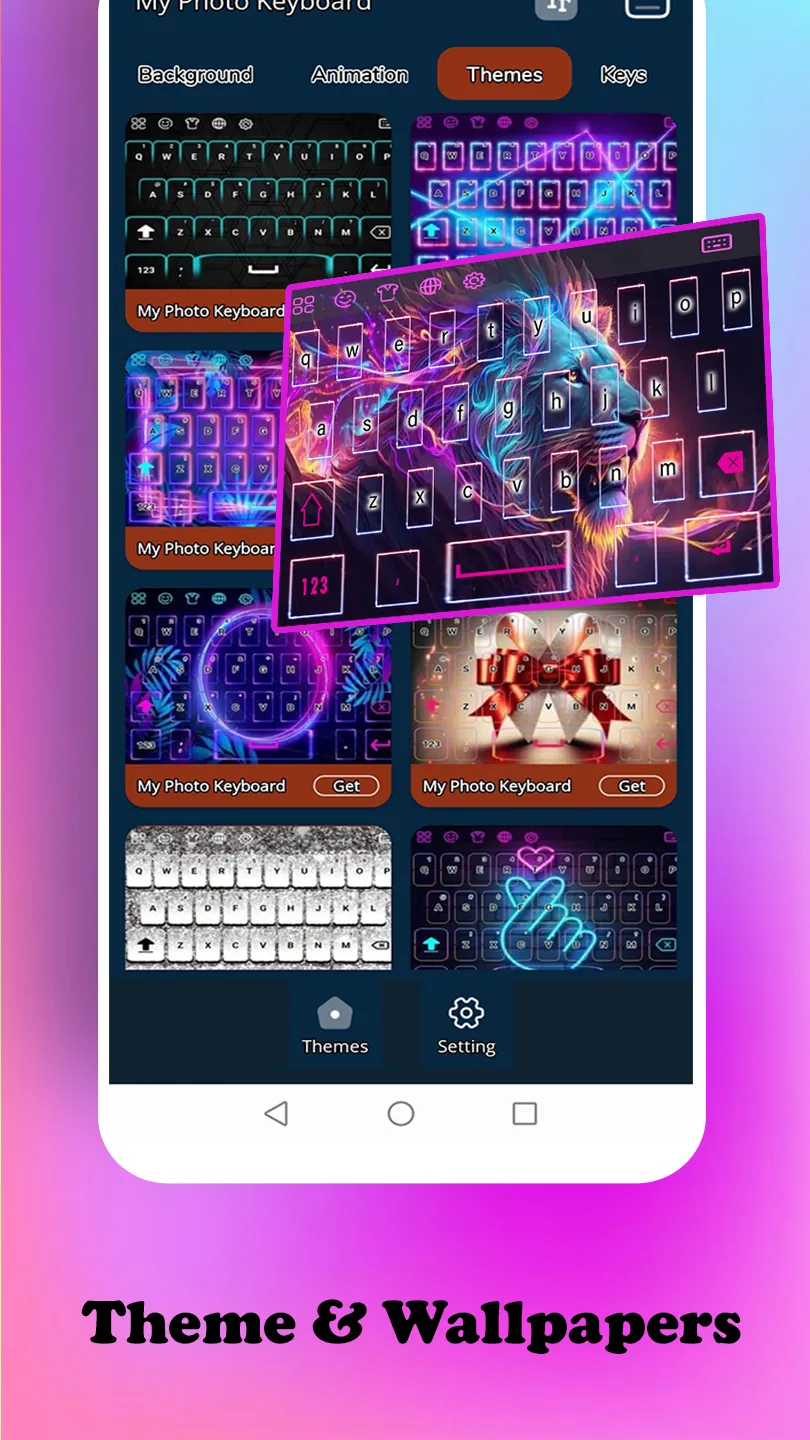 Lightning lion king Keyboard | Indus Appstore | Screenshot