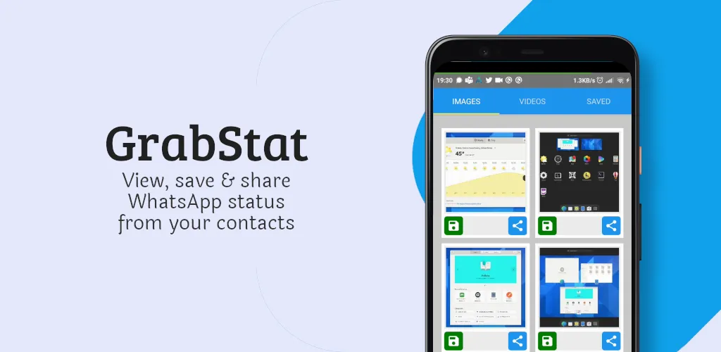 GrabStat - Save & share status | Indus Appstore | Screenshot