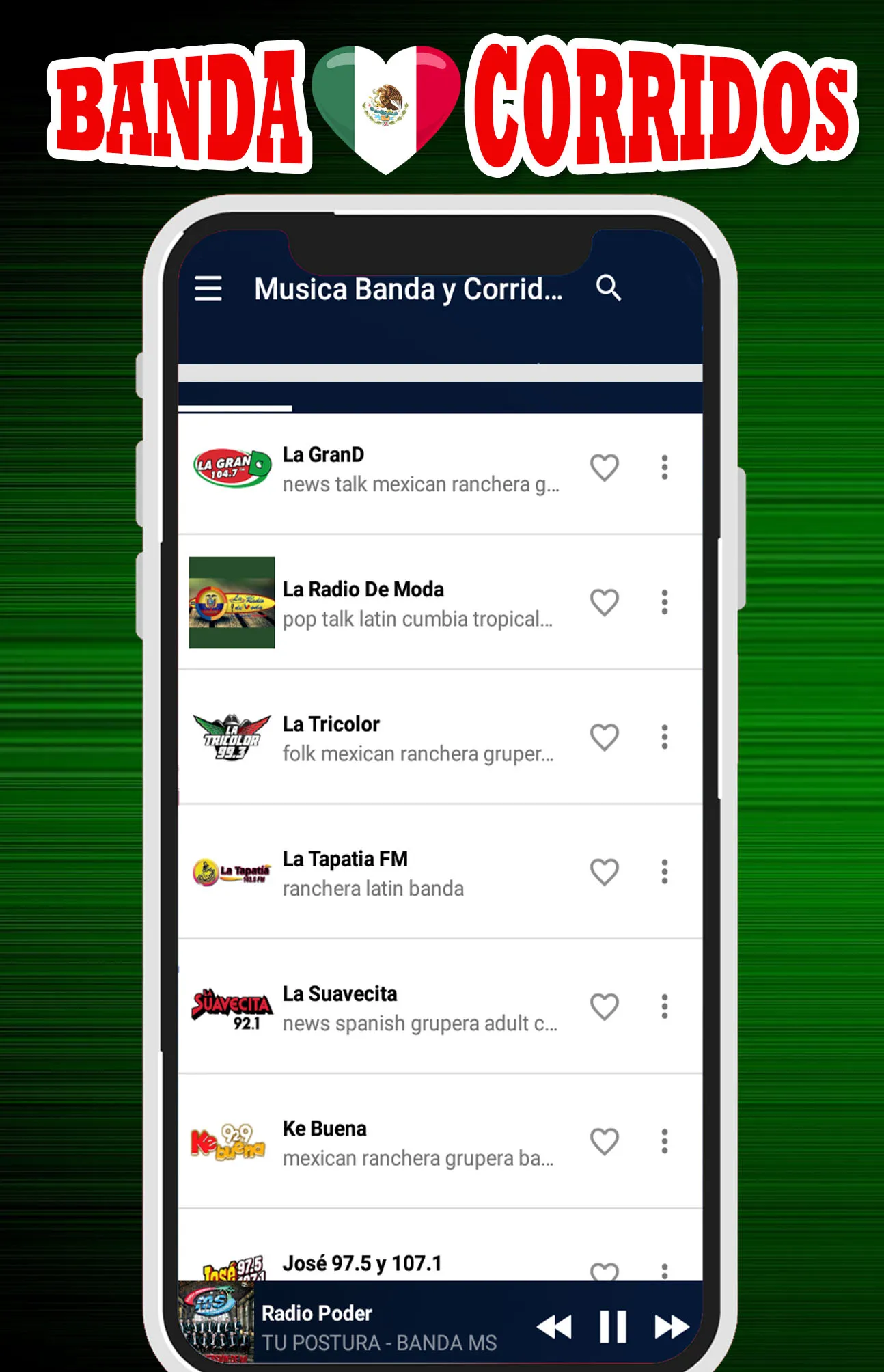 Musica Banda y Corridos | Indus Appstore | Screenshot