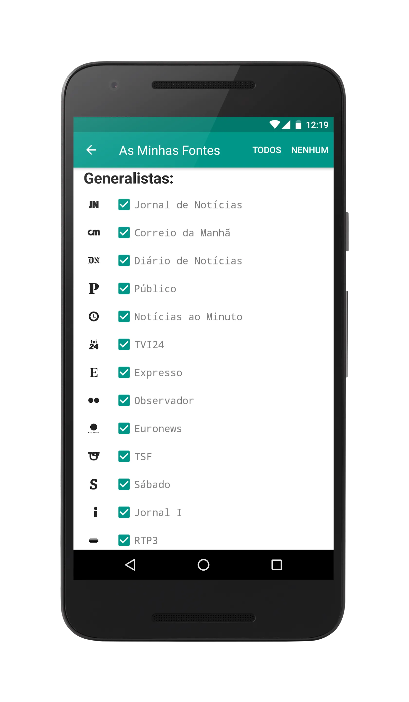 Informação ao Minuto | Indus Appstore | Screenshot