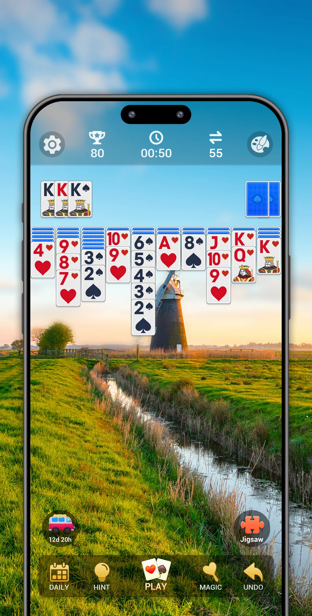 Spider Solitaire, large cards | Indus Appstore | Screenshot