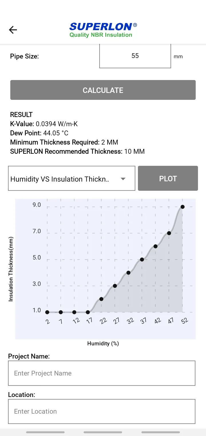 Superlon Thickness Calculation | Indus Appstore | Screenshot