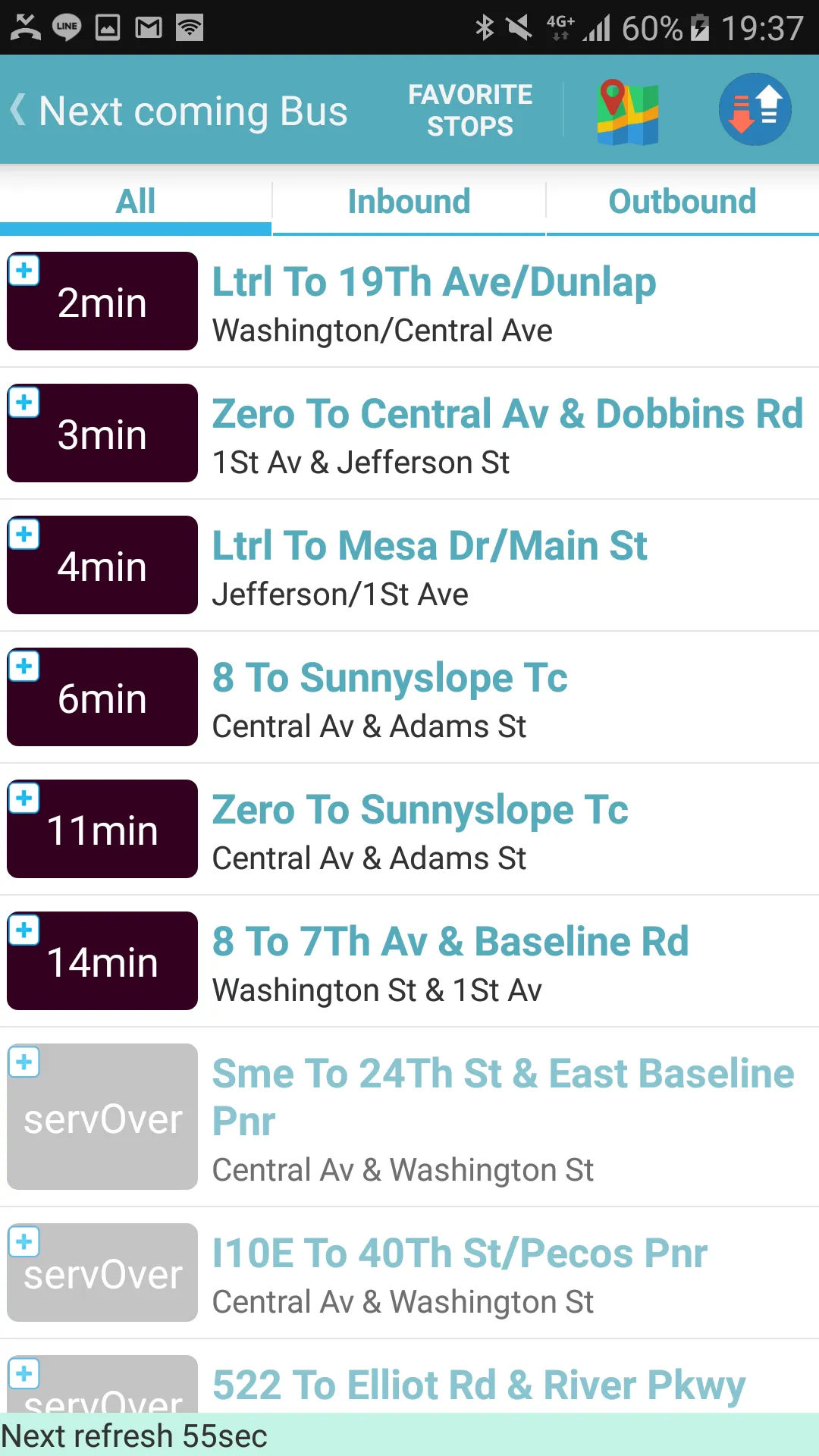 Phoenix Bus Timetable | Indus Appstore | Screenshot