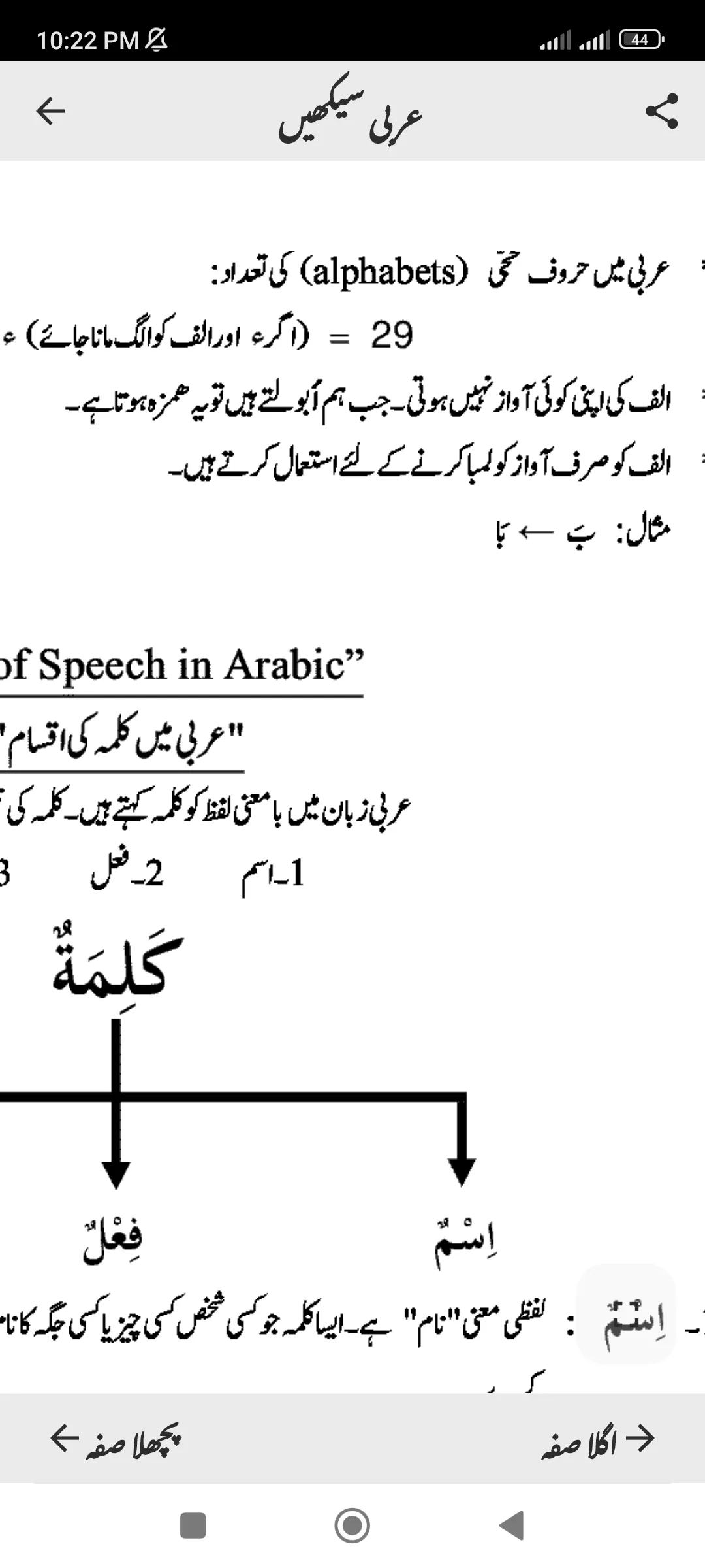 Arabic Sekhain Arabic Grammar | Indus Appstore | Screenshot