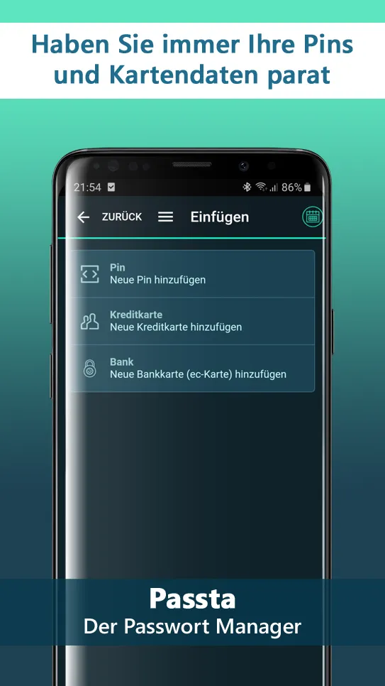 Passta - der Passwort Manager | Indus Appstore | Screenshot