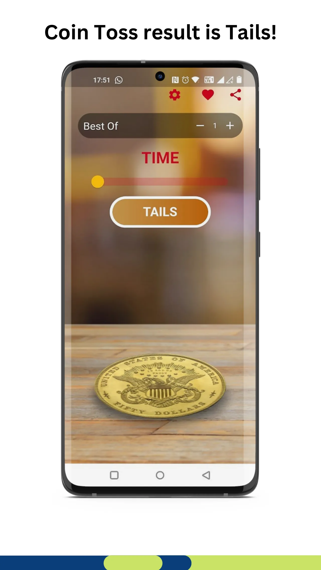 Coin Toss - Coin Flip App | Indus Appstore | Screenshot