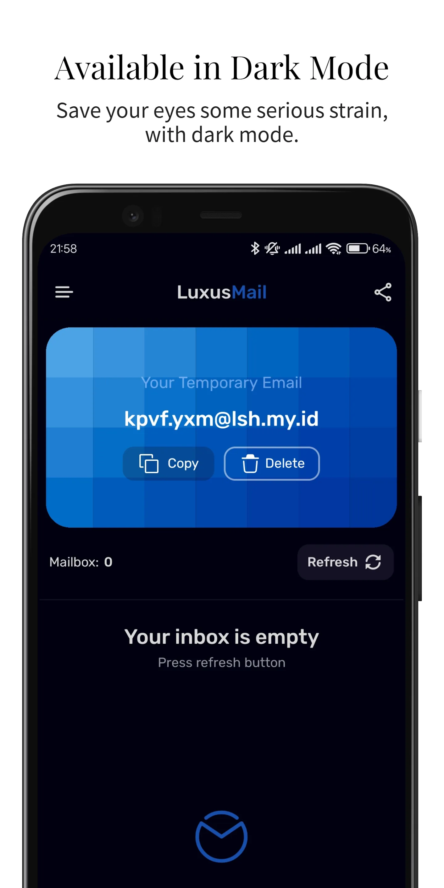 Temp Mail - by LuxusMail | Indus Appstore | Screenshot