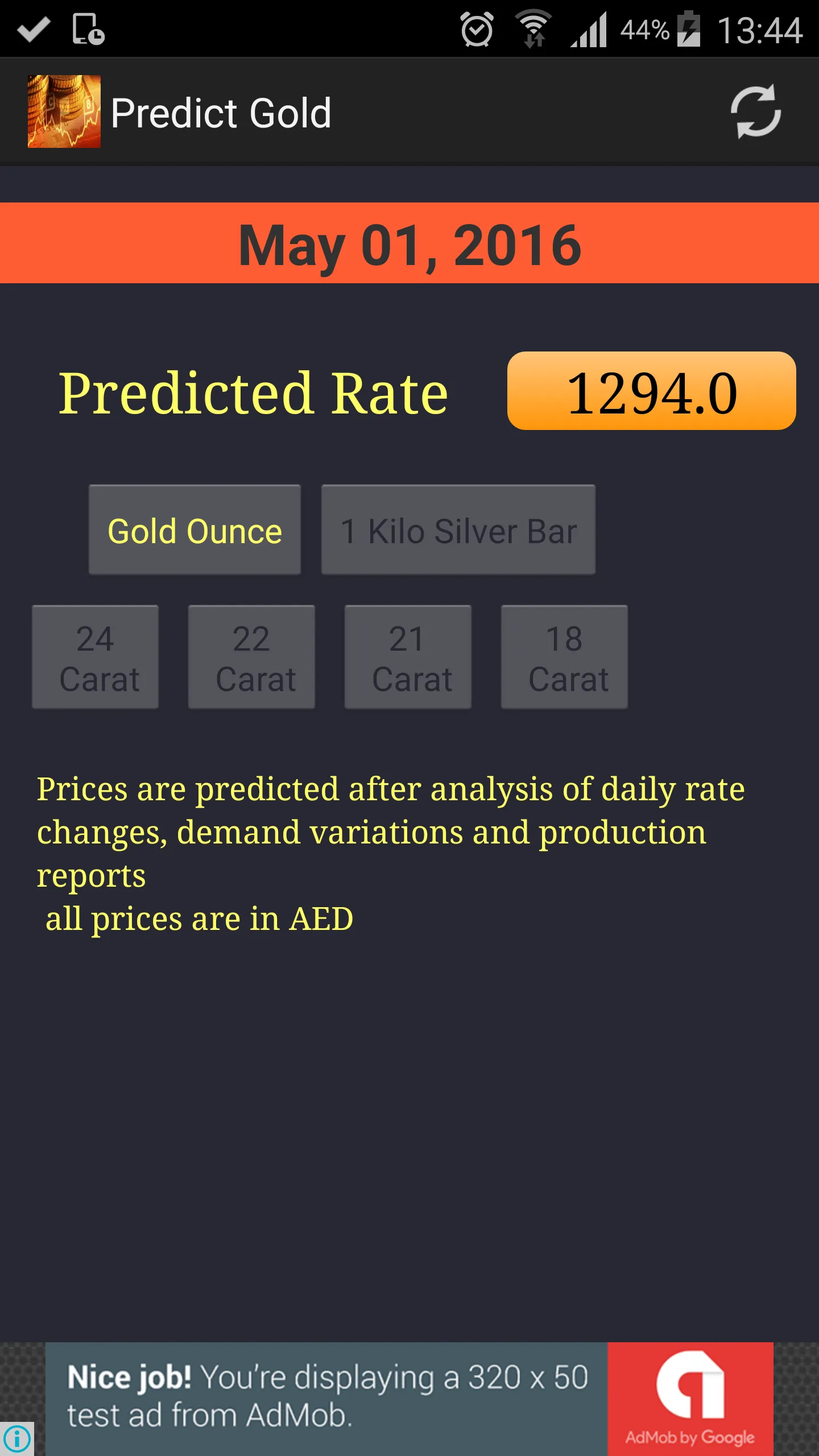 Tomorrow Gold Price Dubai UAE | Indus Appstore | Screenshot