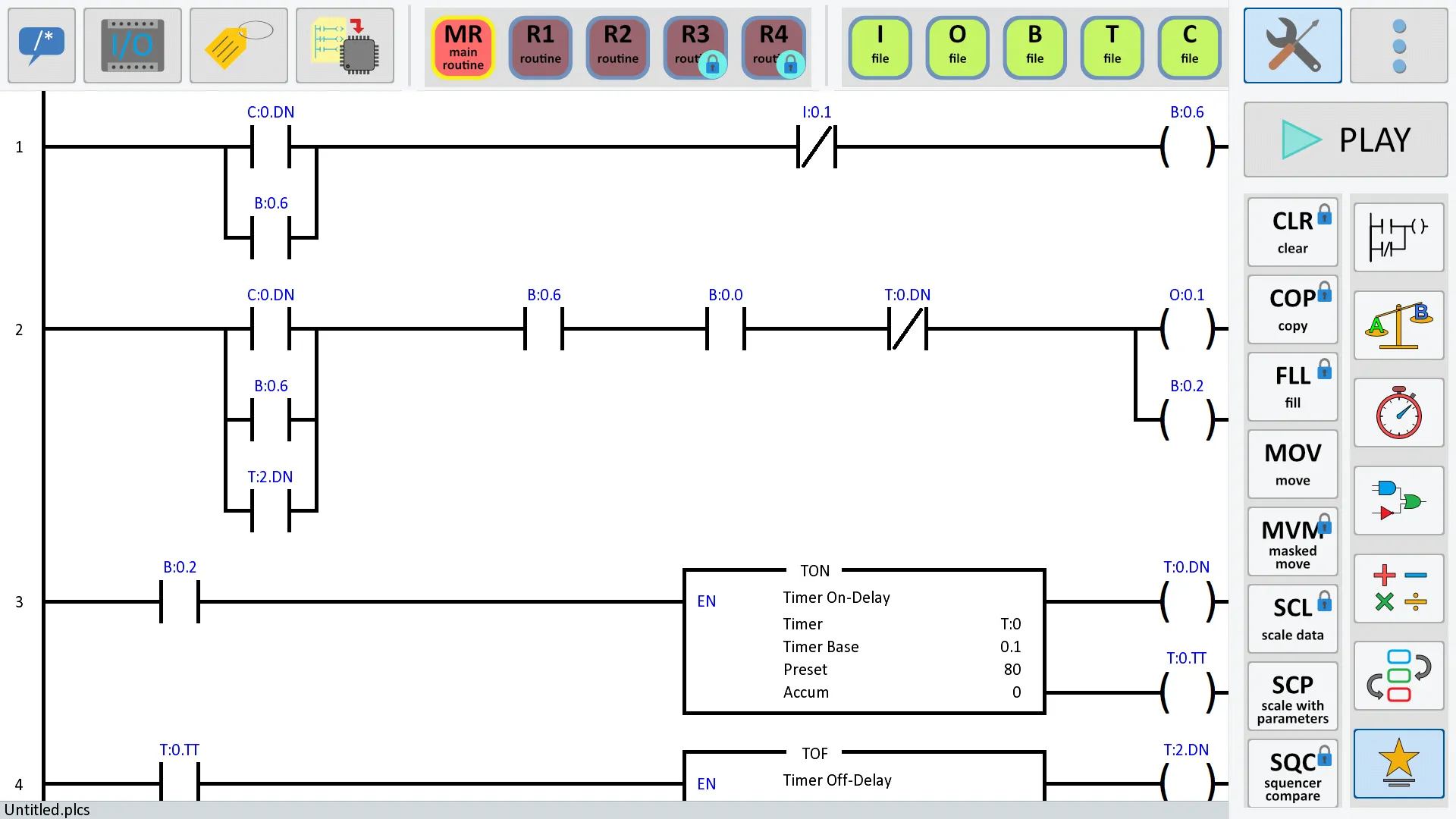 PLC Ladder Simulator 2 | Indus Appstore | Screenshot
