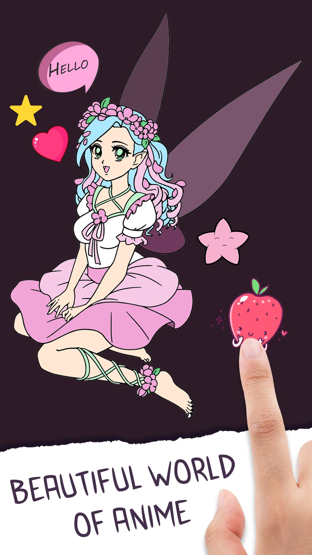 Anime Coloring Book for Girls | Indus Appstore | Screenshot