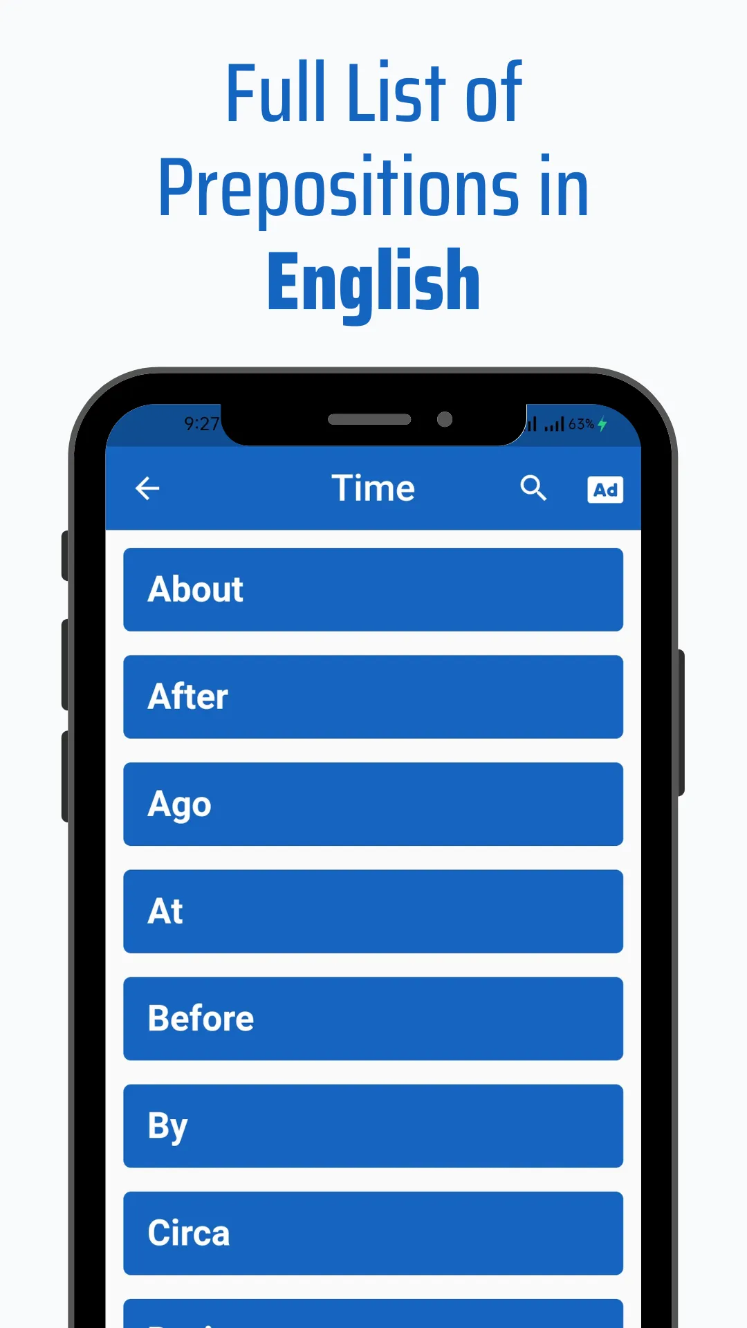 English Prepositions | Indus Appstore | Screenshot