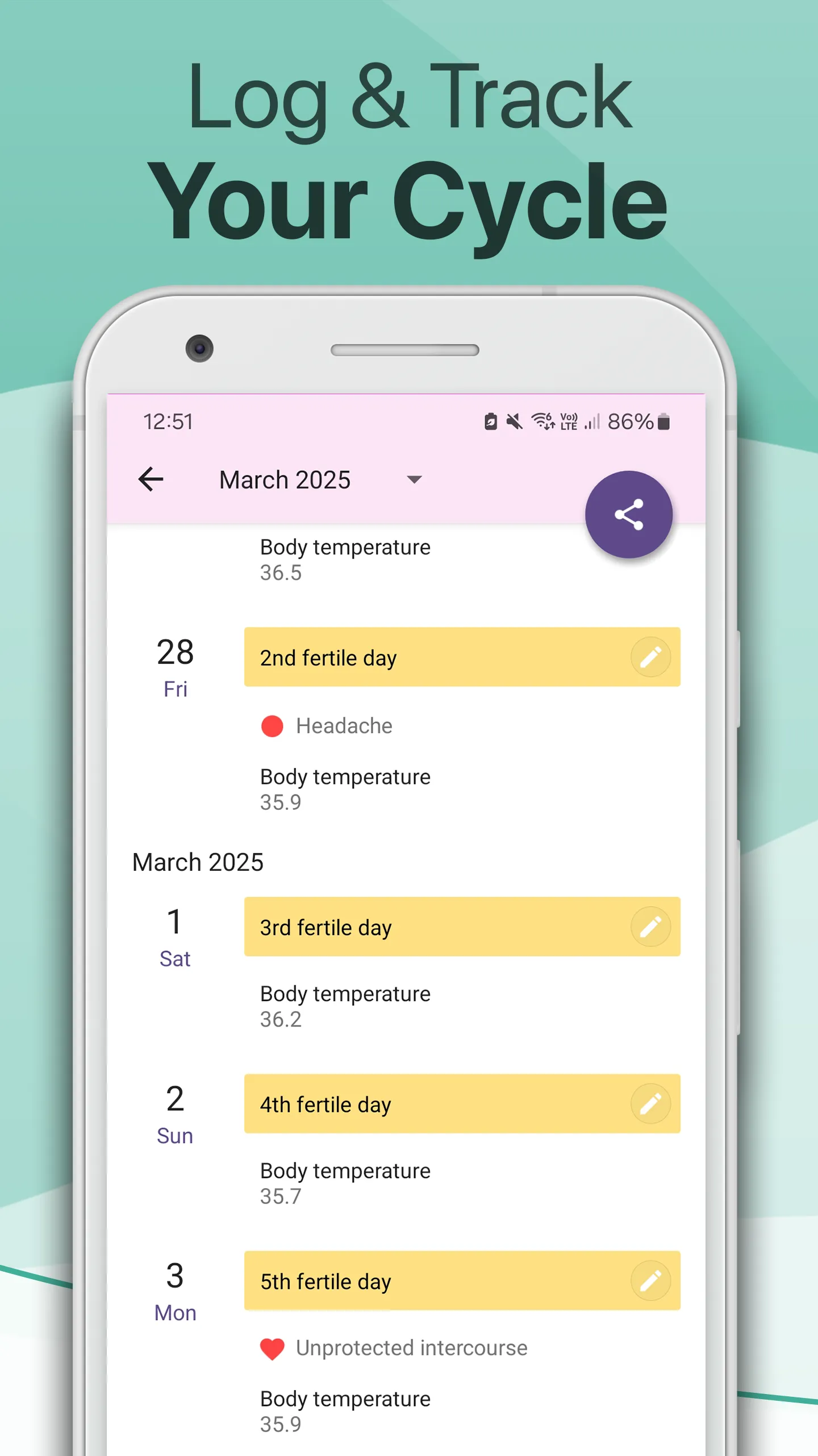Period and Ovulation Tracker | Indus Appstore | Screenshot
