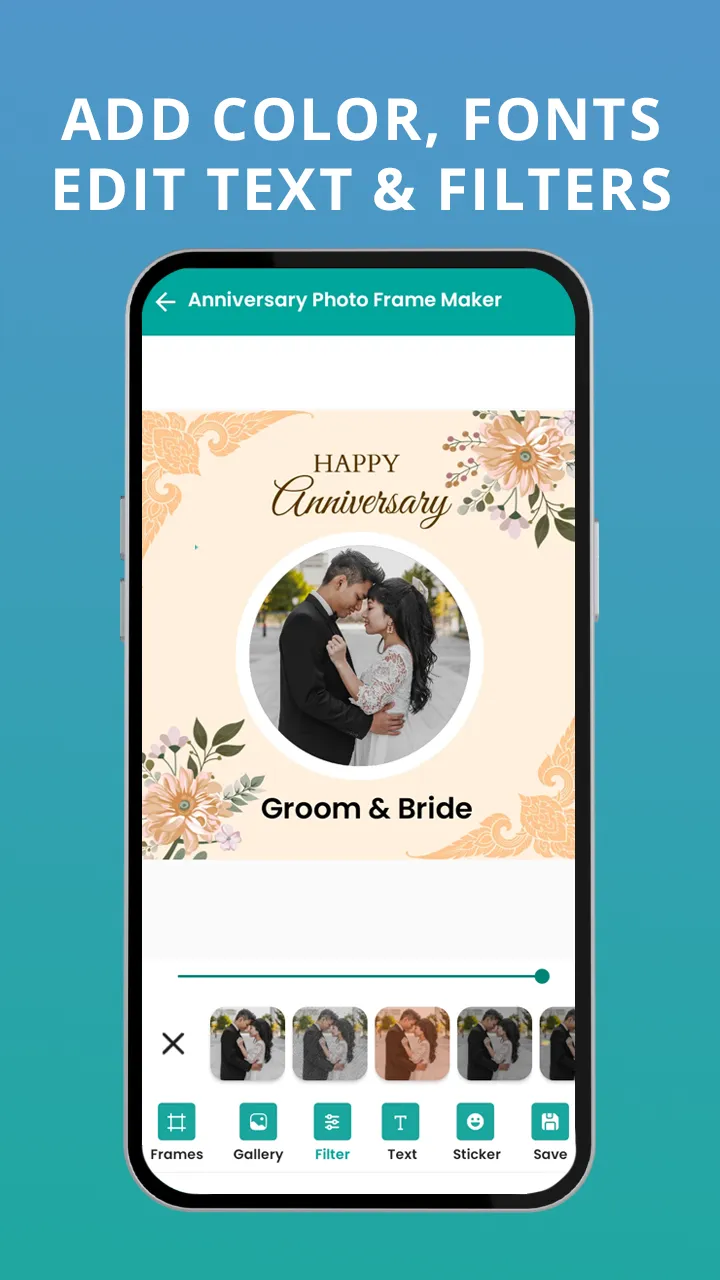 Anniversary Photo Frame Maker | Indus Appstore | Screenshot