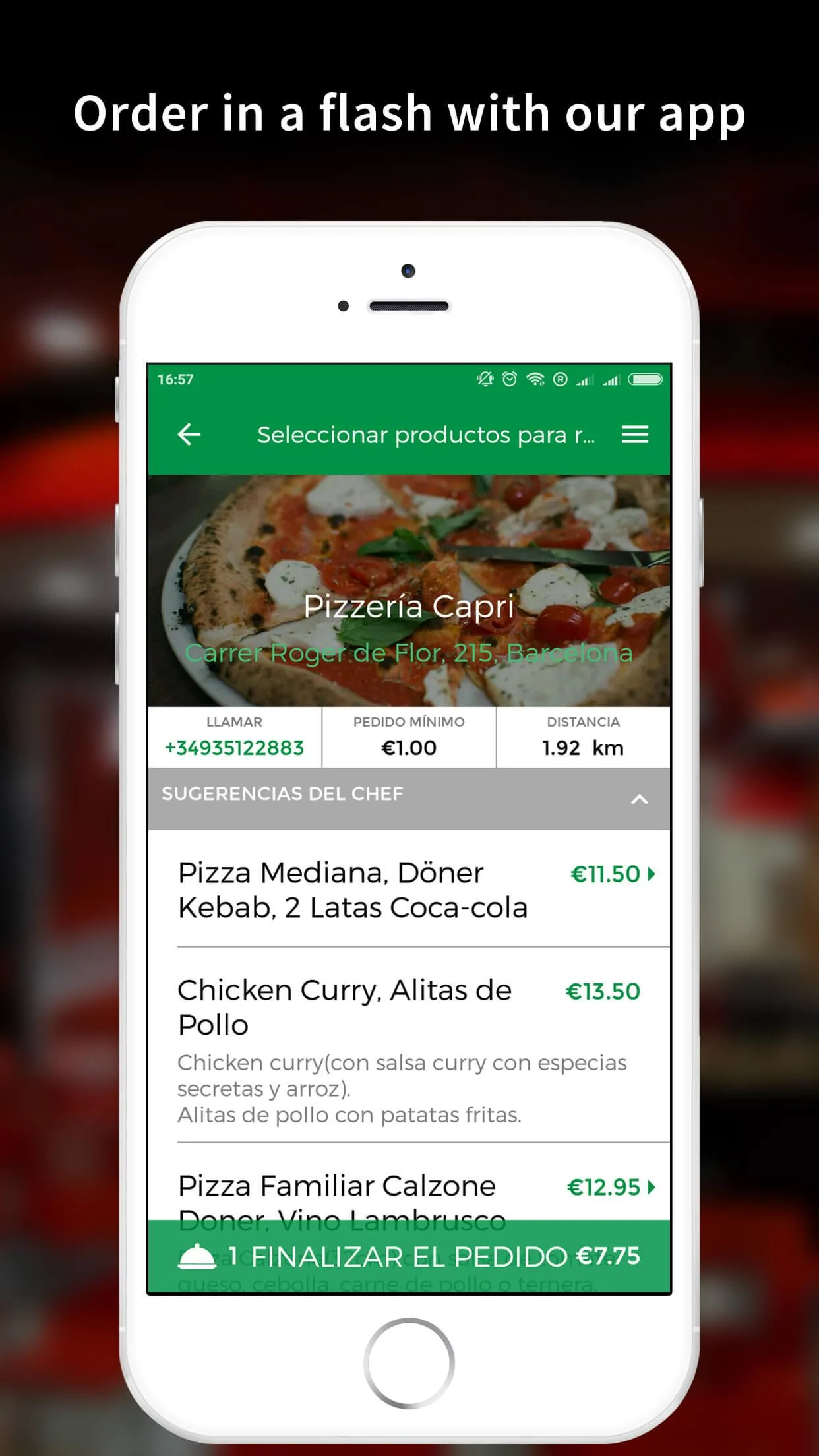 Pizzería Capri Barcelona | Indus Appstore | Screenshot