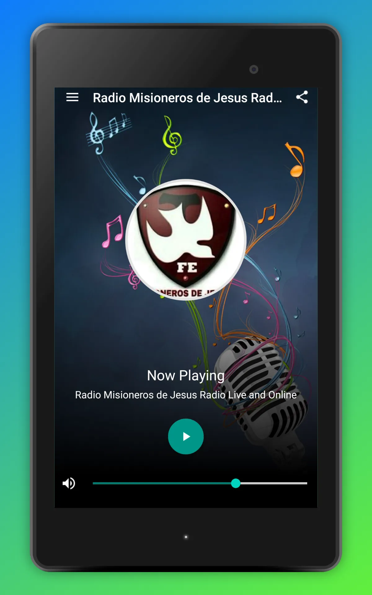 Radio Misioneros de Jesus App | Indus Appstore | Screenshot