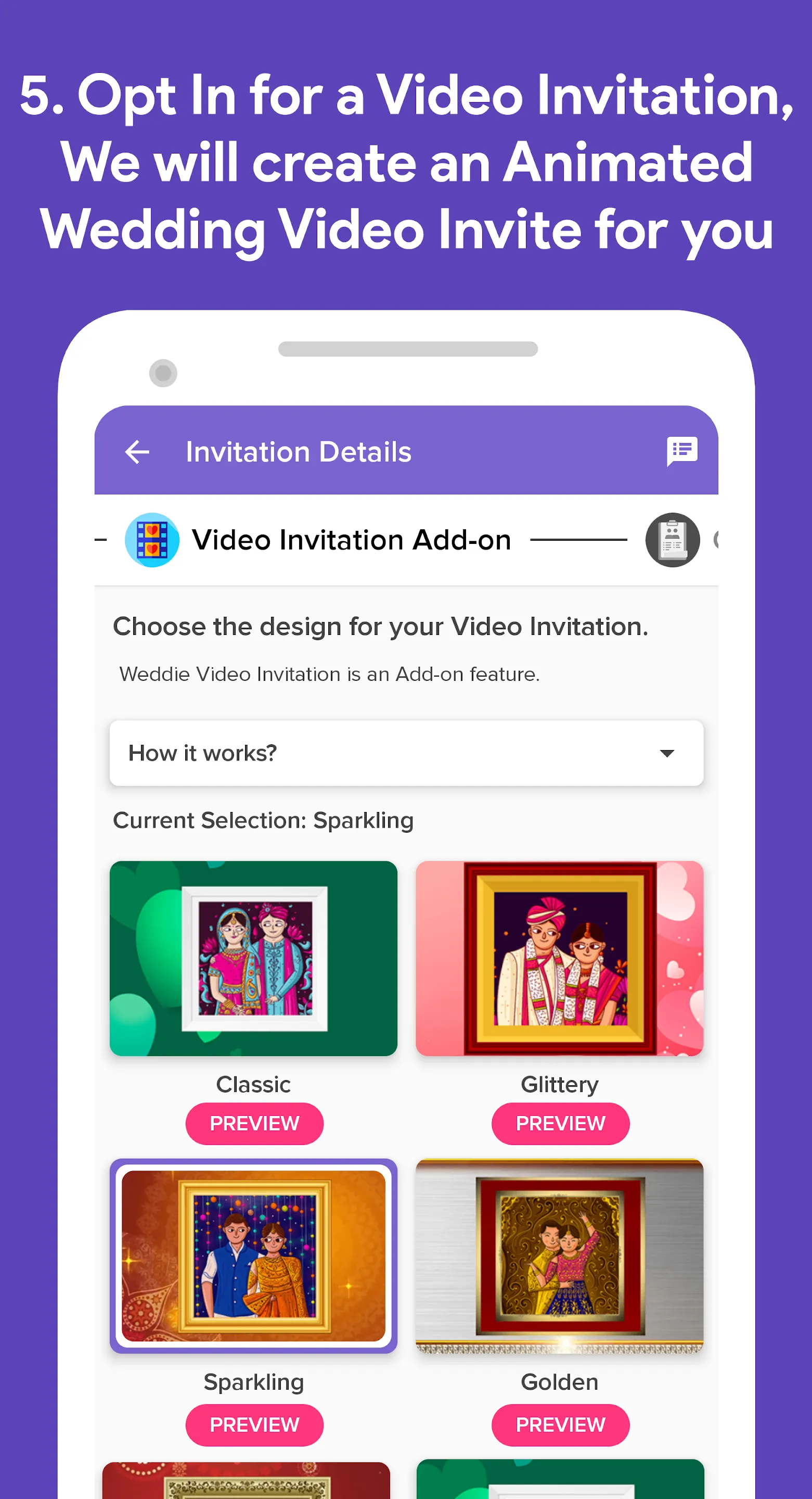 Weddie - Free Wedding Websites | Indus Appstore | Screenshot