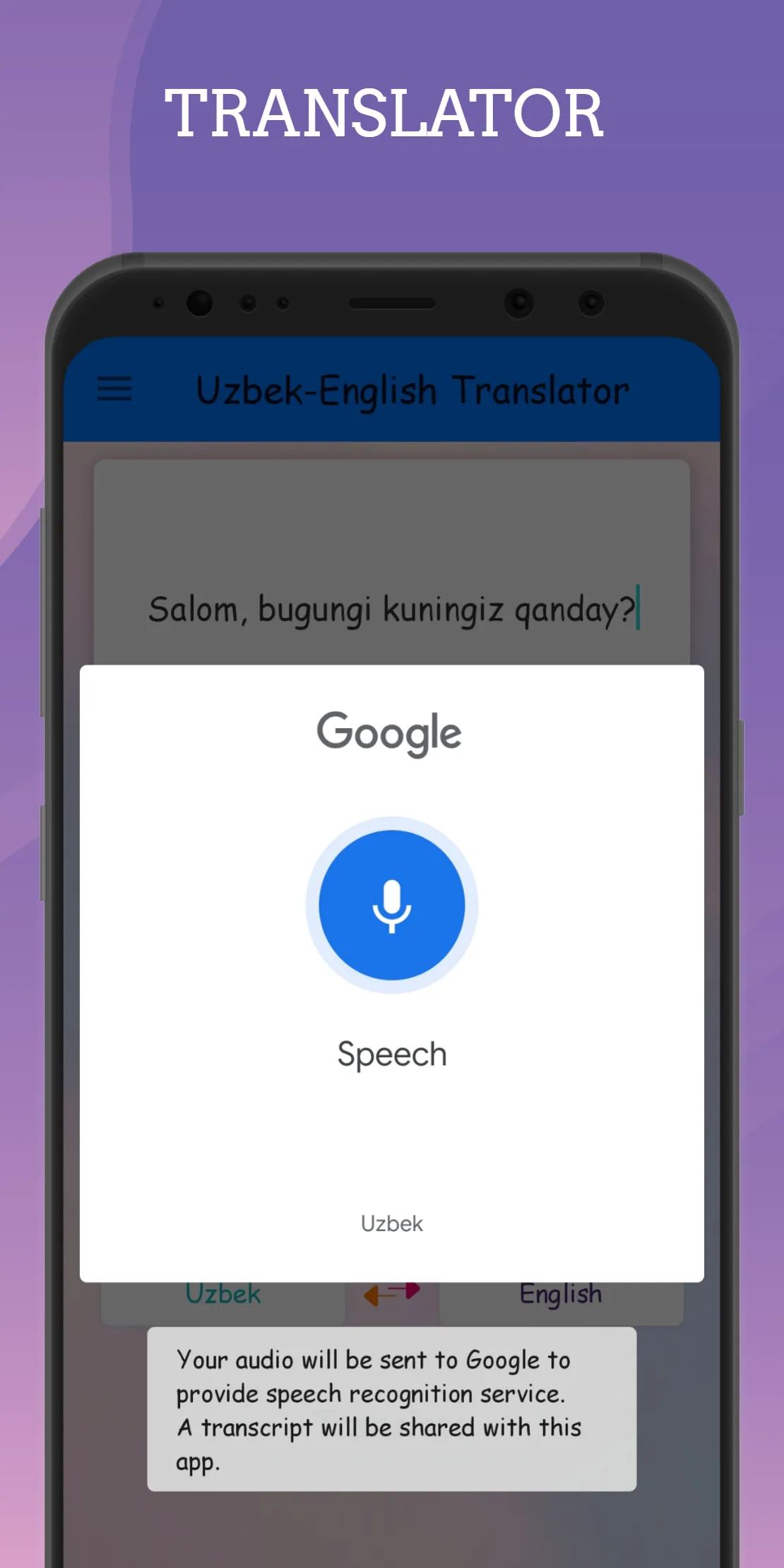 Uzbek - English Translator | Indus Appstore | Screenshot