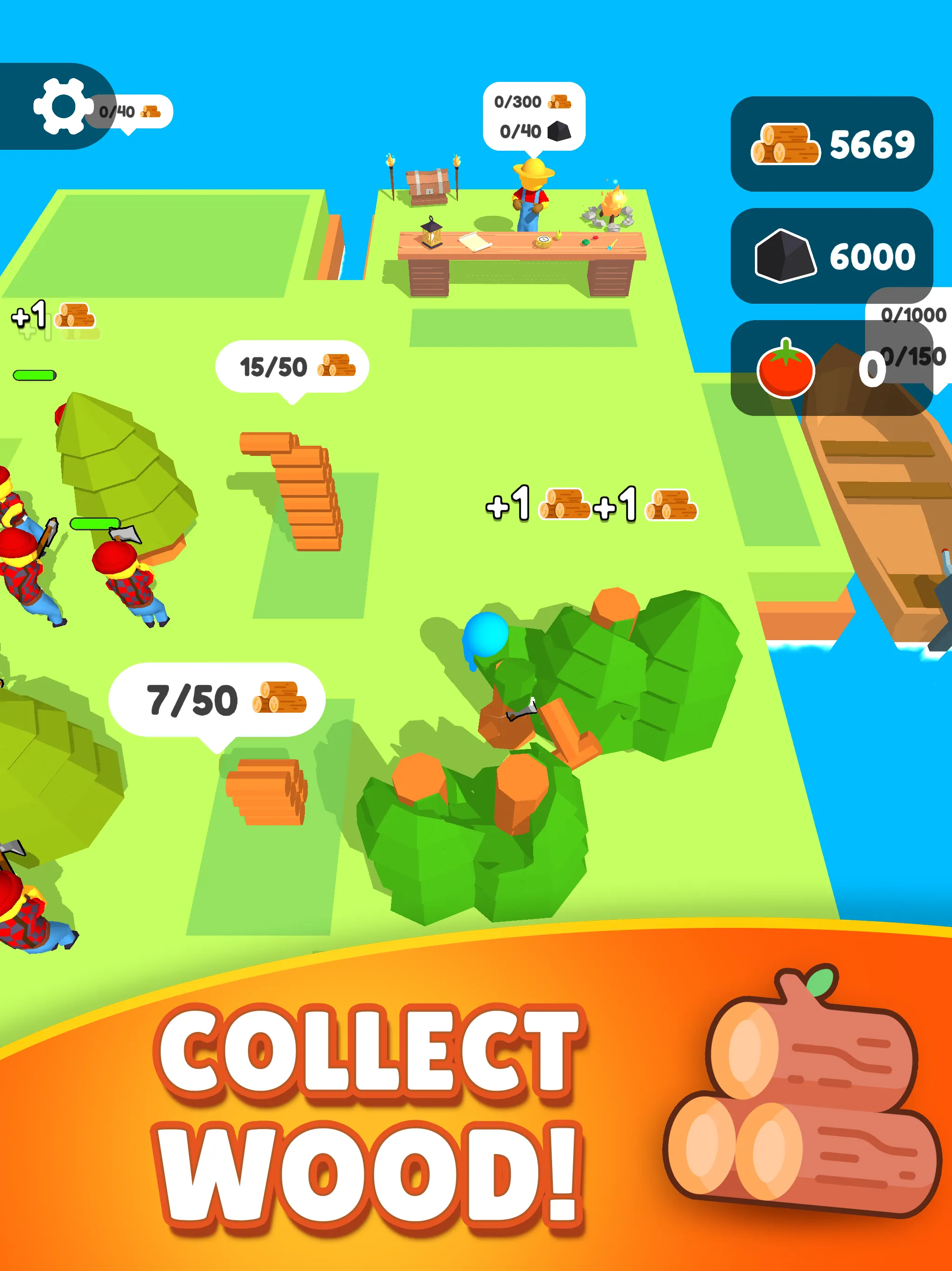 Lumber Farm Wood Carving Idle | Indus Appstore | Screenshot