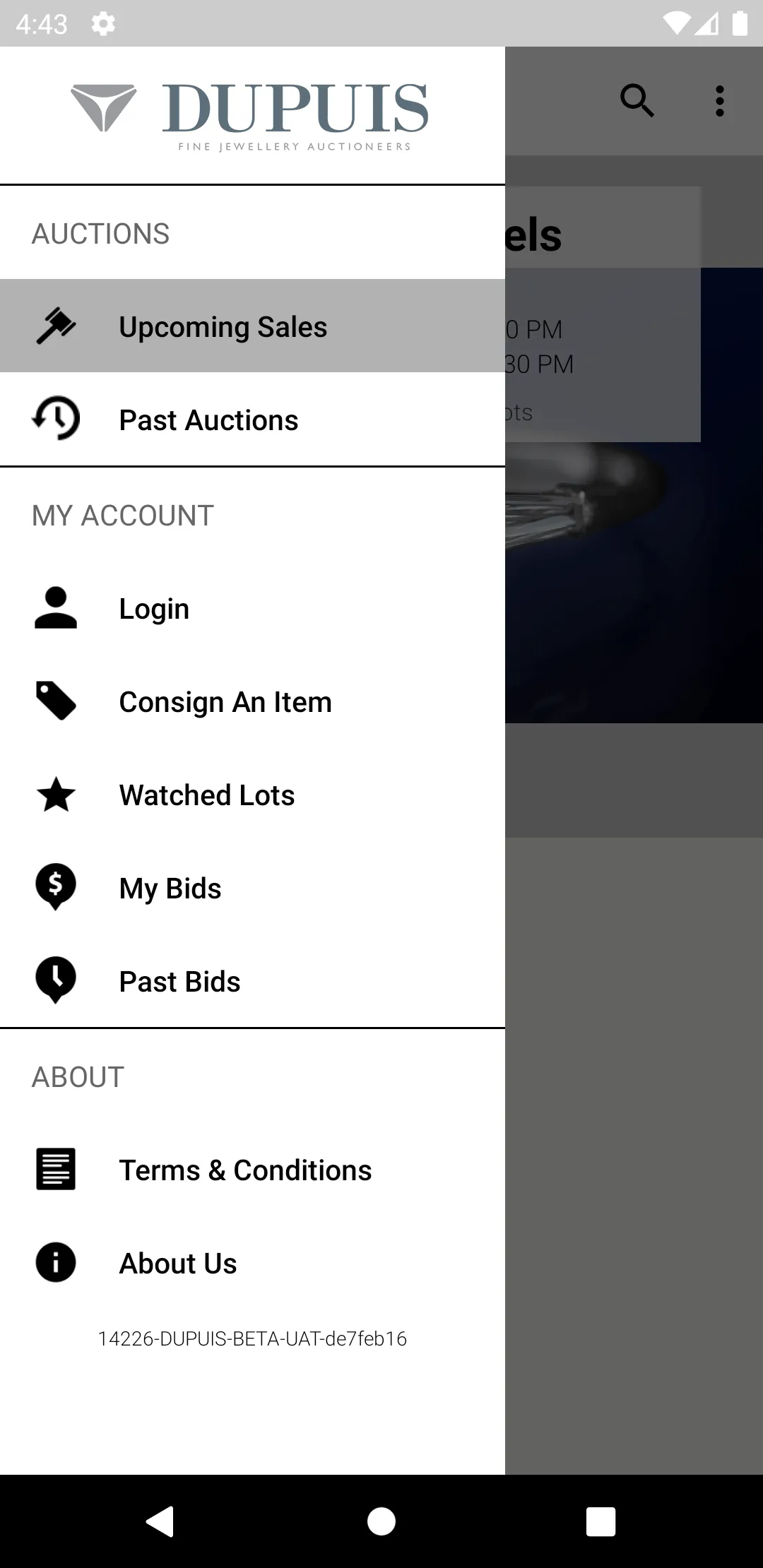 Dupuis Auctioneers | Indus Appstore | Screenshot