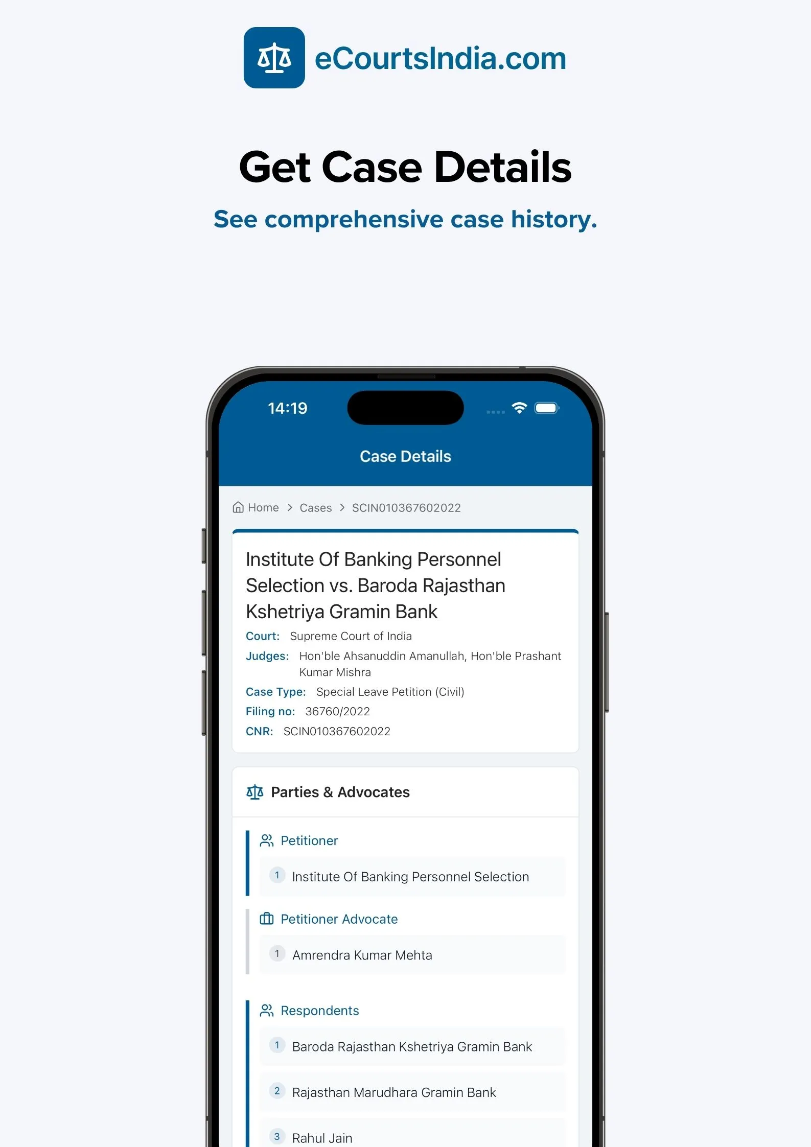 eCourts India | Indus Appstore | Screenshot