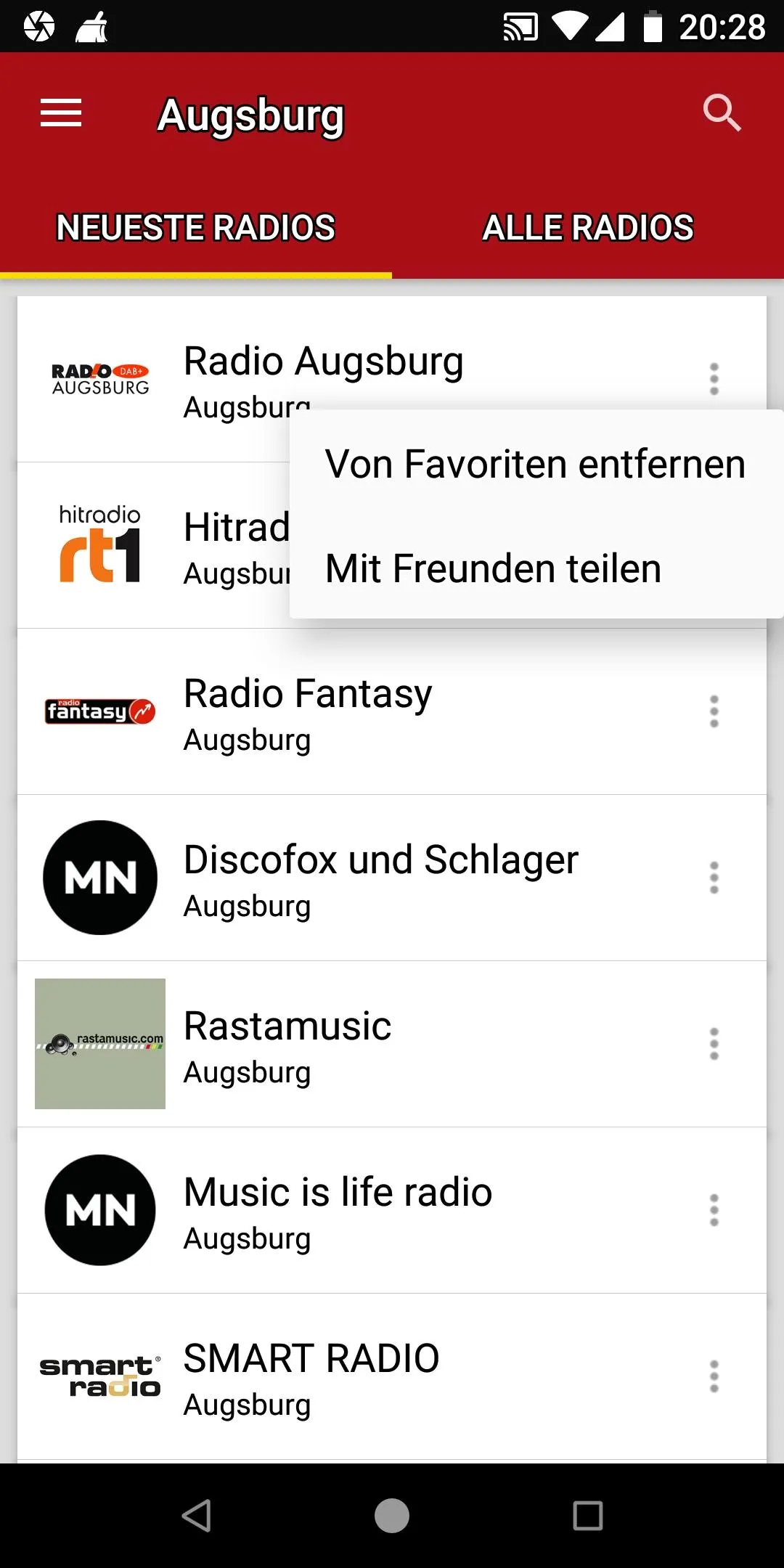 Radiosender aus Augsburg | Indus Appstore | Screenshot