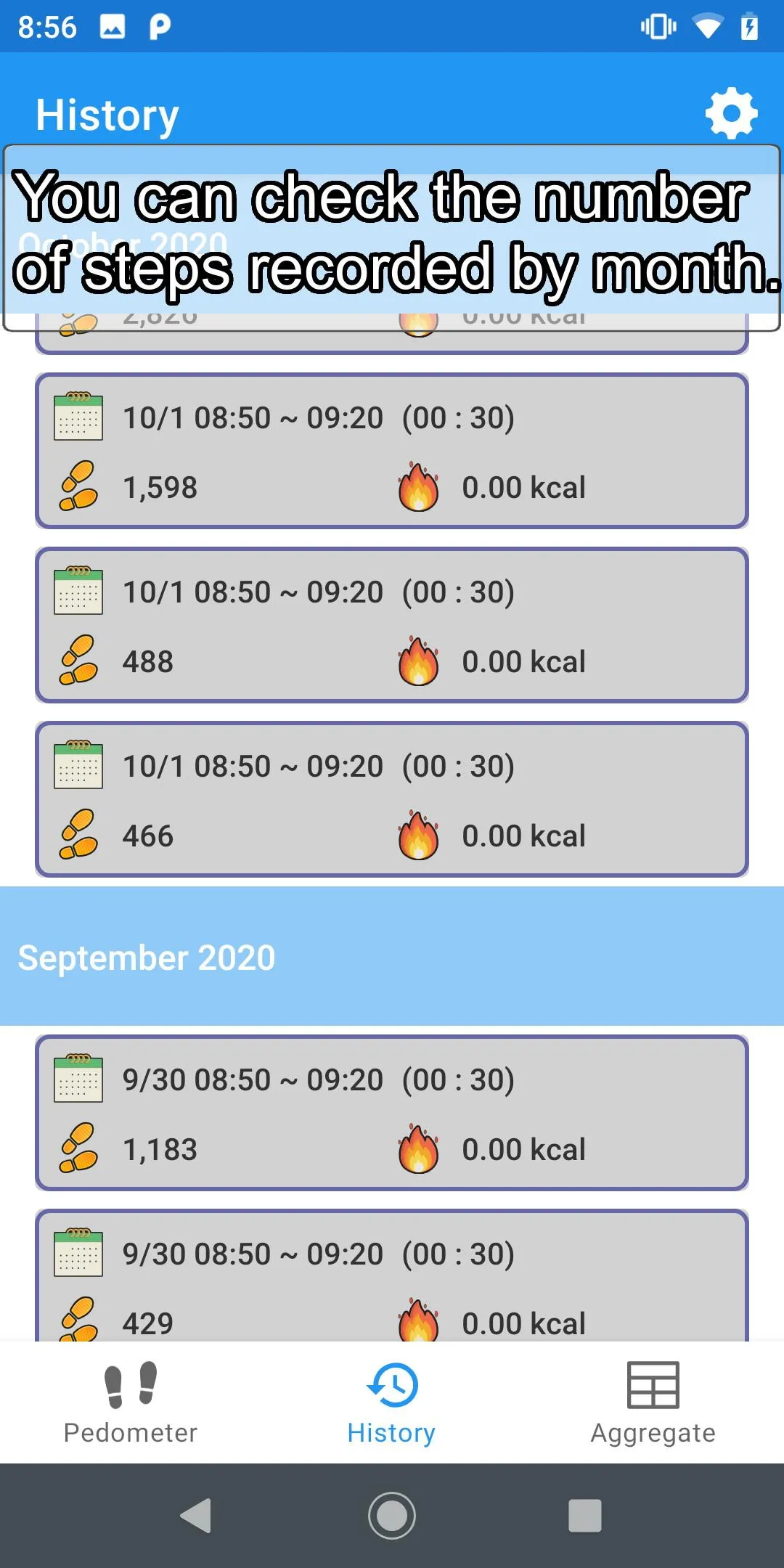 Pedometer - Step counter | Indus Appstore | Screenshot