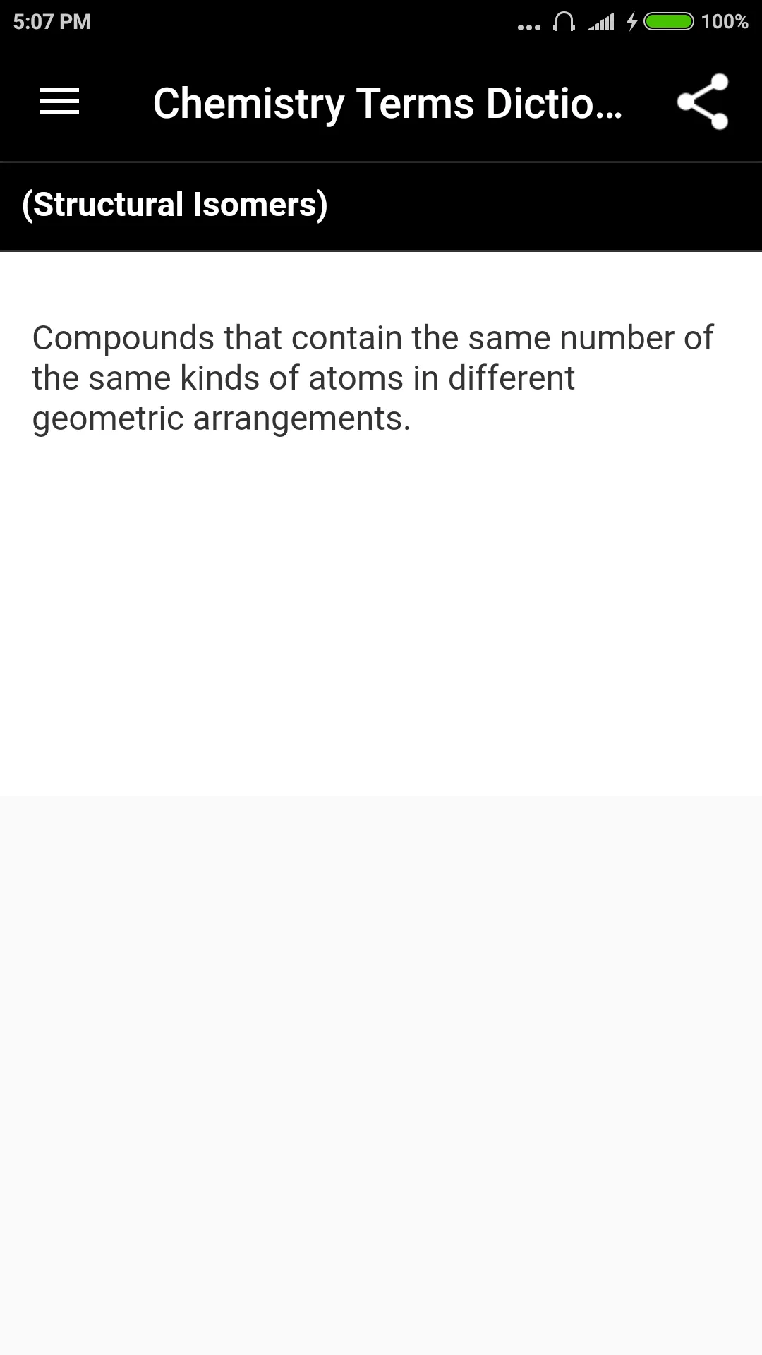 Chemistry Terms Dictionary | Indus Appstore | Screenshot