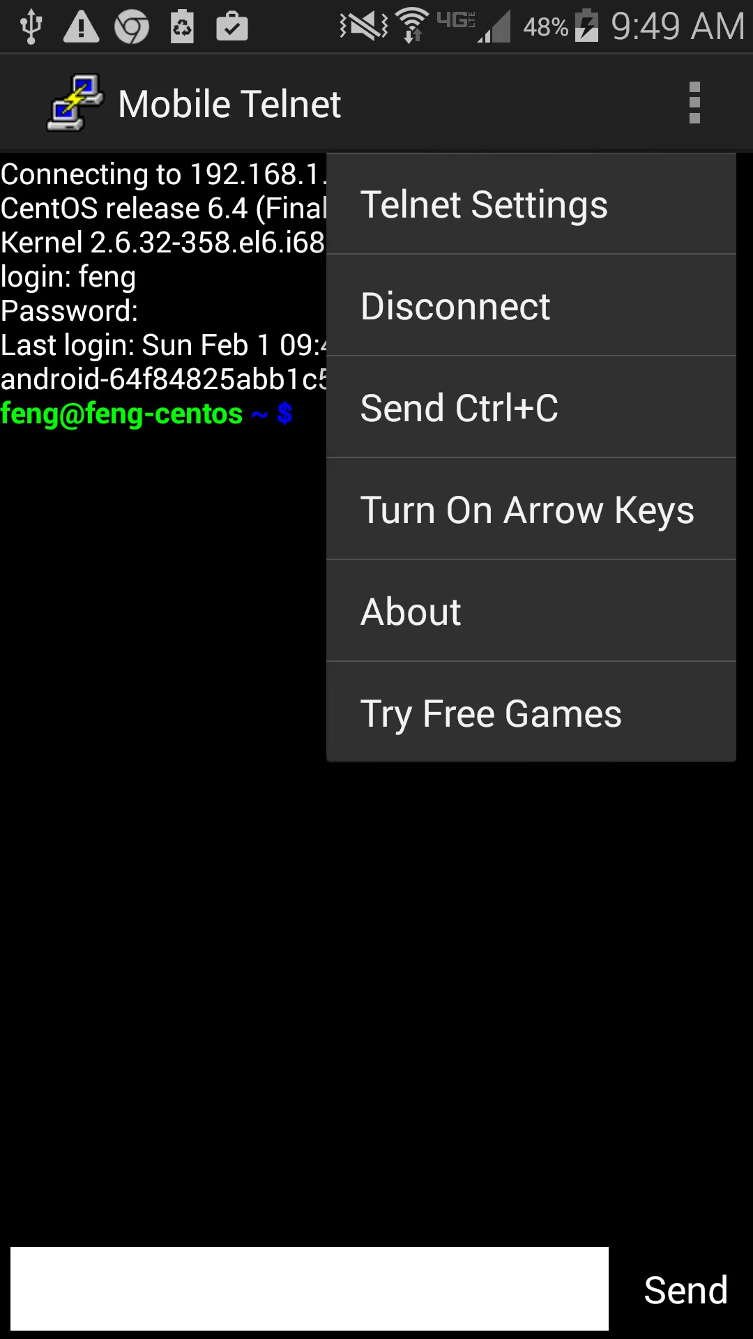 Mobile Telnet | Indus Appstore | Screenshot
