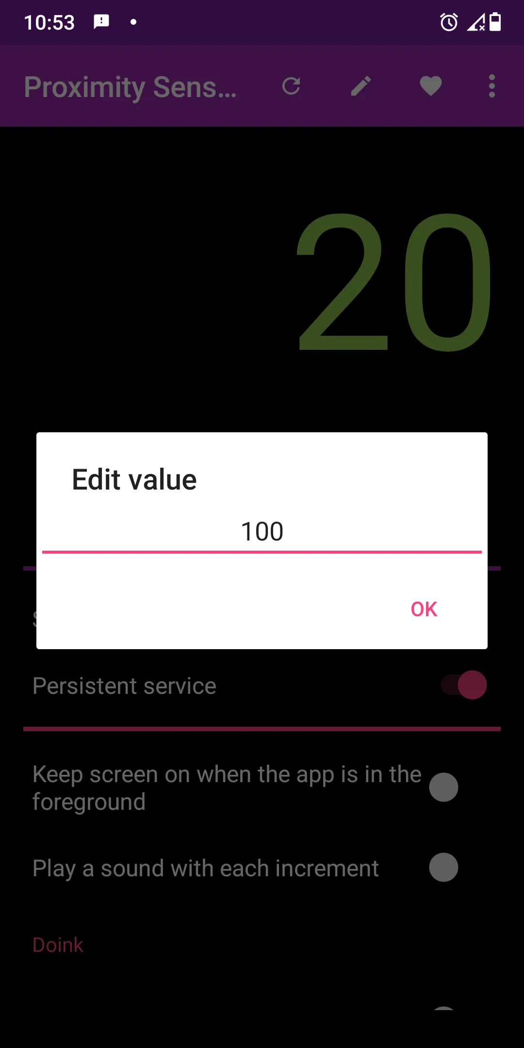 Proximity Sensor Counter | Indus Appstore | Screenshot