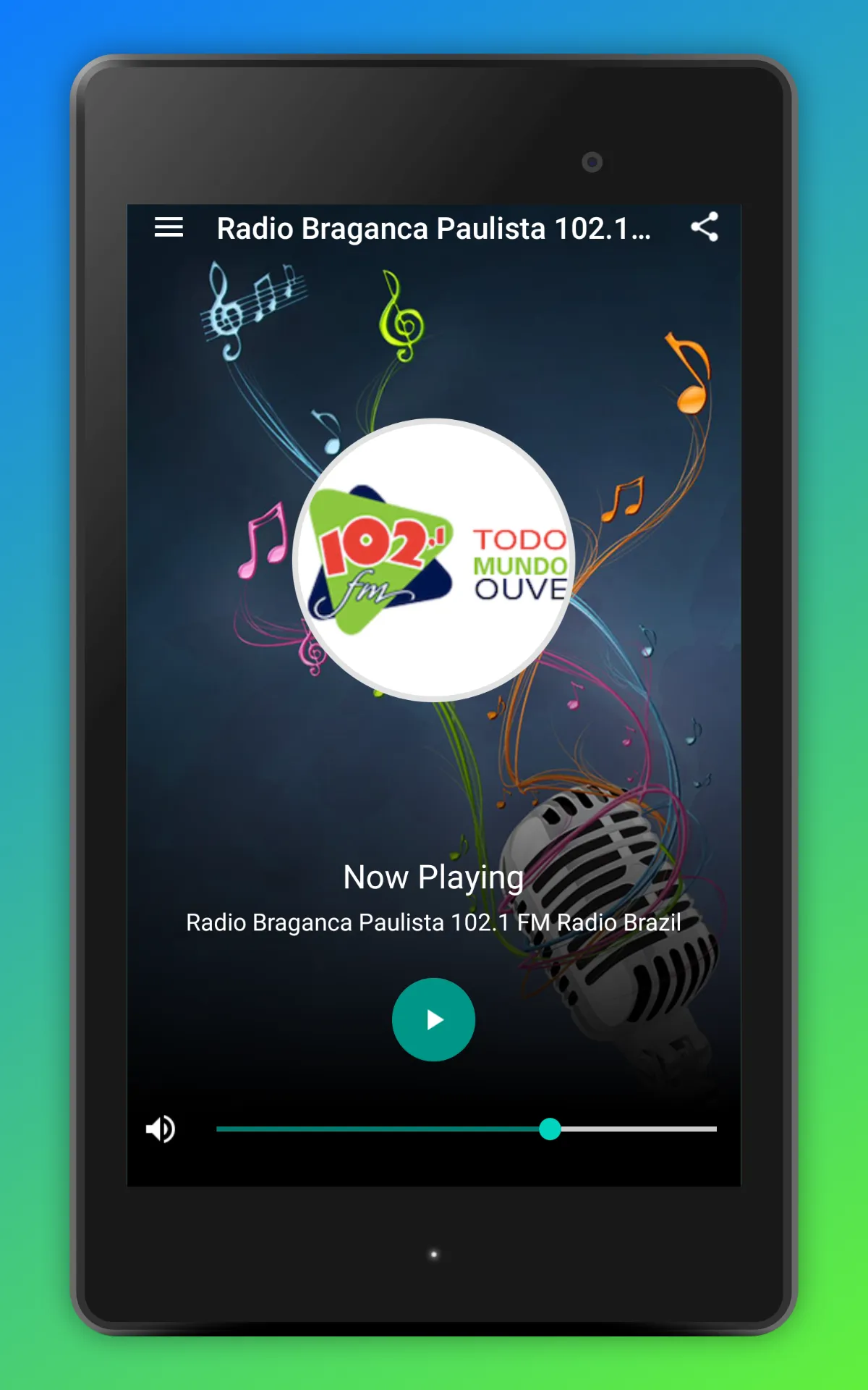 102 FM Bragança Paulista Radio | Indus Appstore | Screenshot