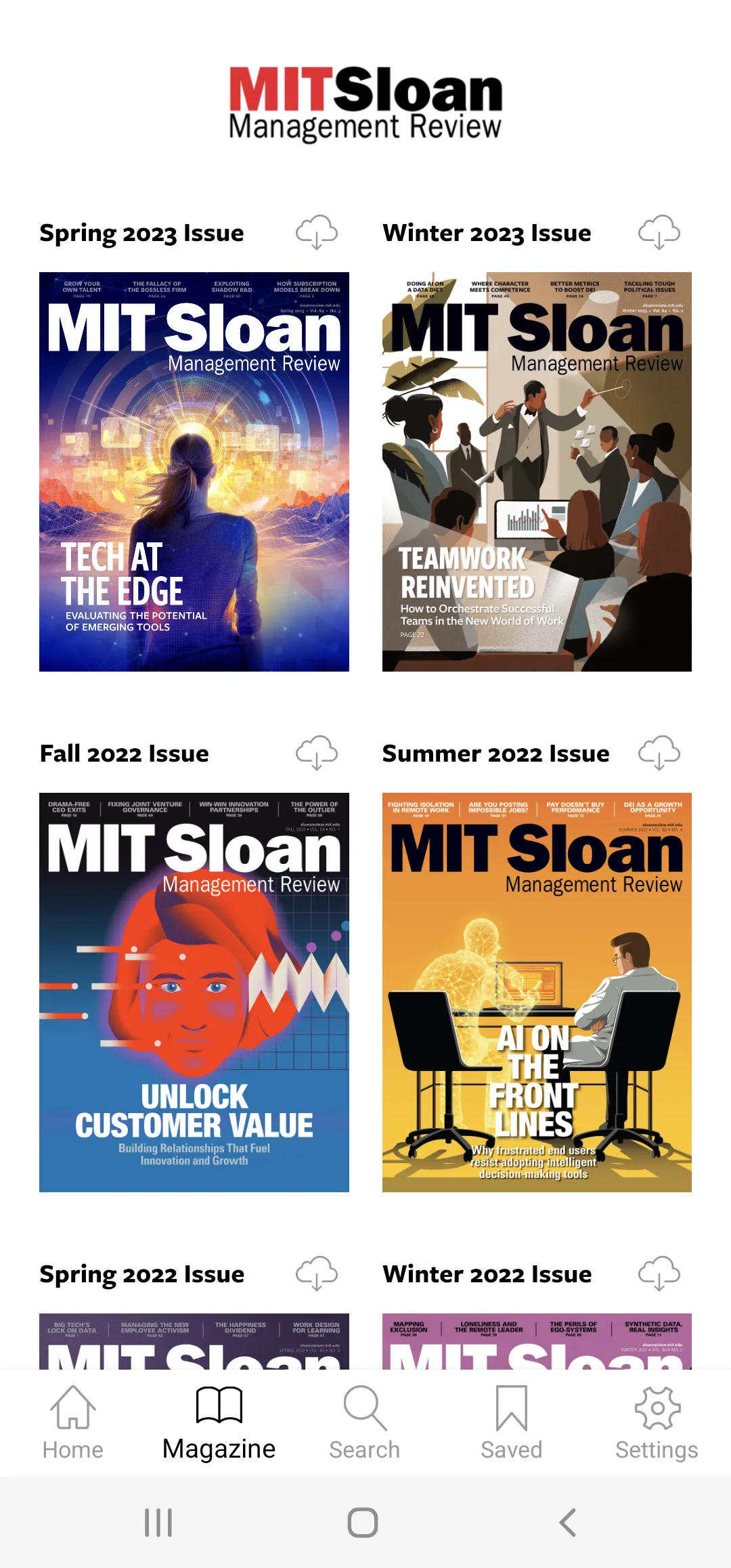 MIT Sloan Management Review | Indus Appstore | Screenshot