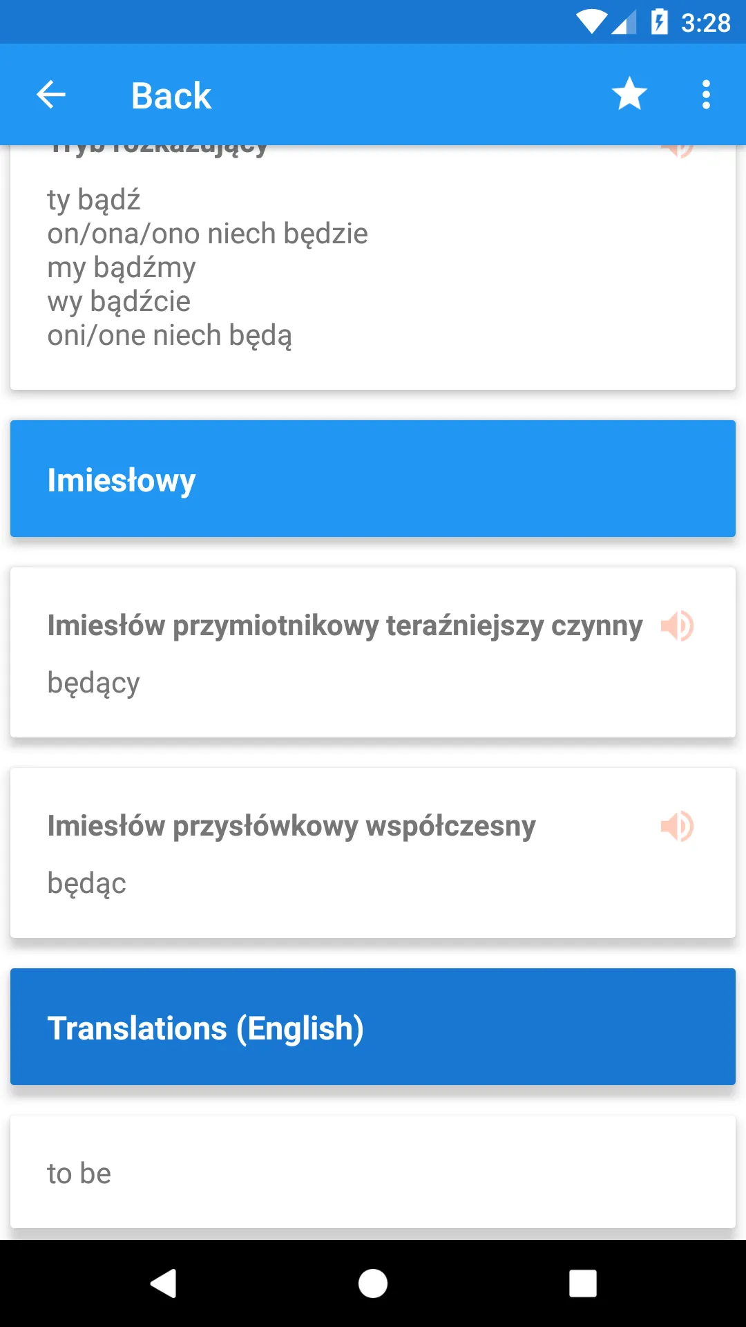 Polish Conjugation | Indus Appstore | Screenshot