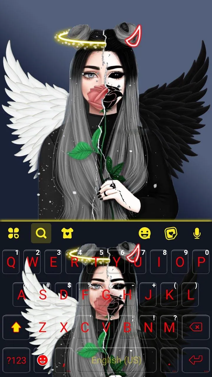 Angel Devil Keyboard | Indus Appstore | Screenshot