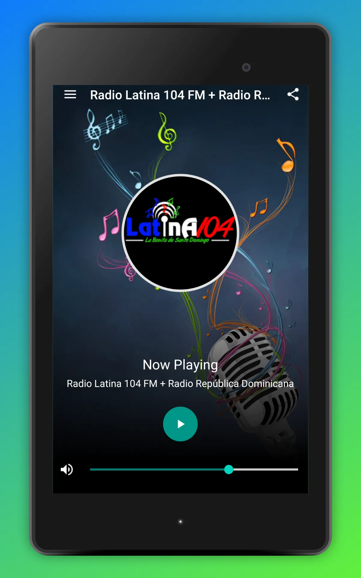 Latina 104 Radio Santo Domingo | Indus Appstore | Screenshot