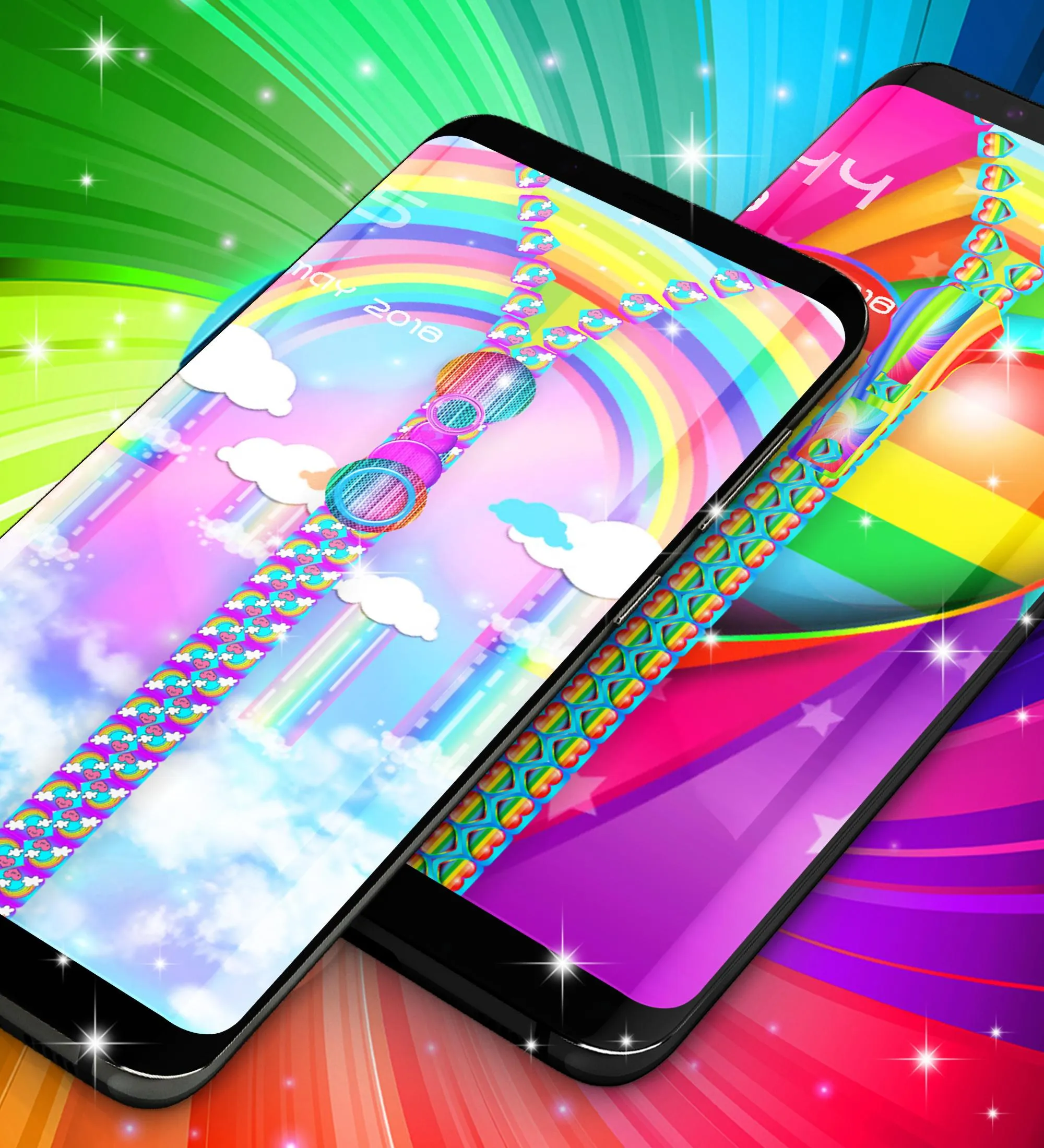 Rainbow lock screen | Indus Appstore | Screenshot