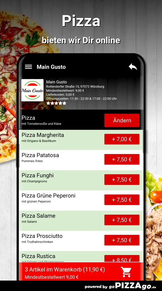 Main Gusto Würzburg | Indus Appstore | Screenshot